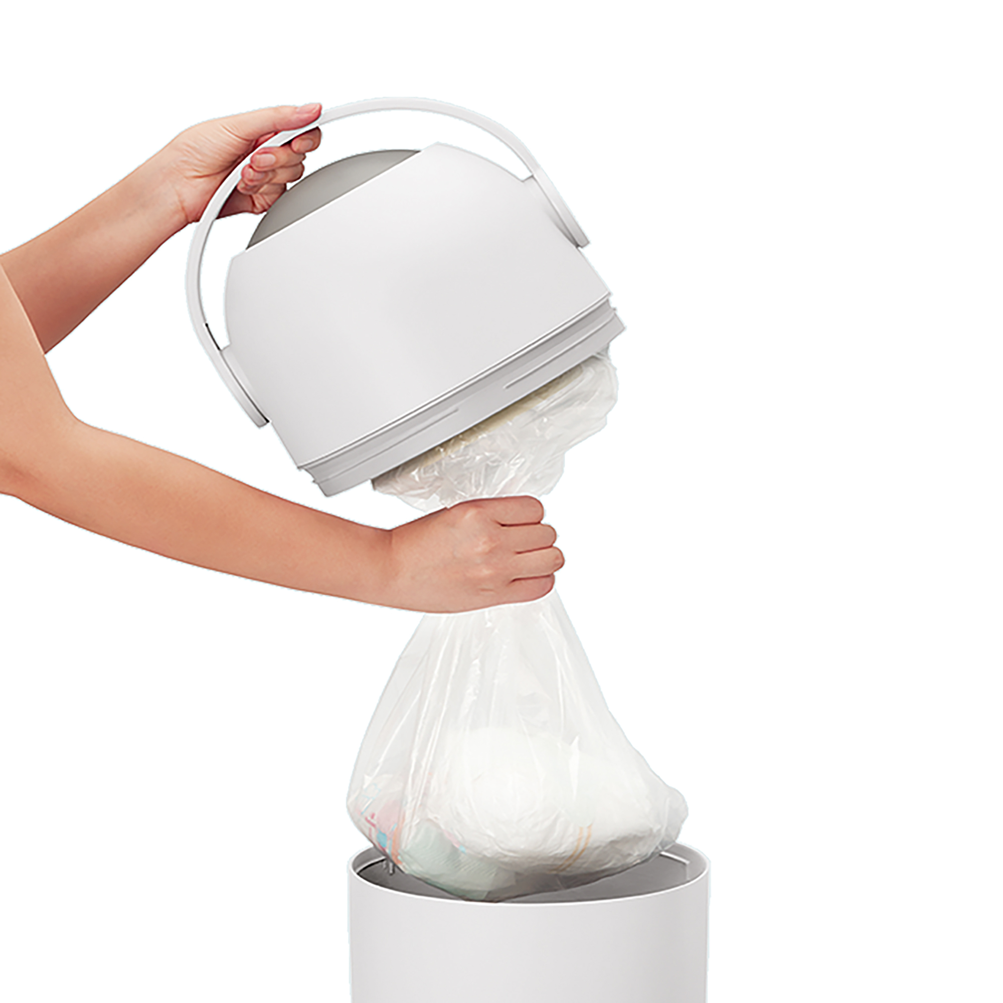 Windeleimer, tradewell, Weiß – Produktansicht