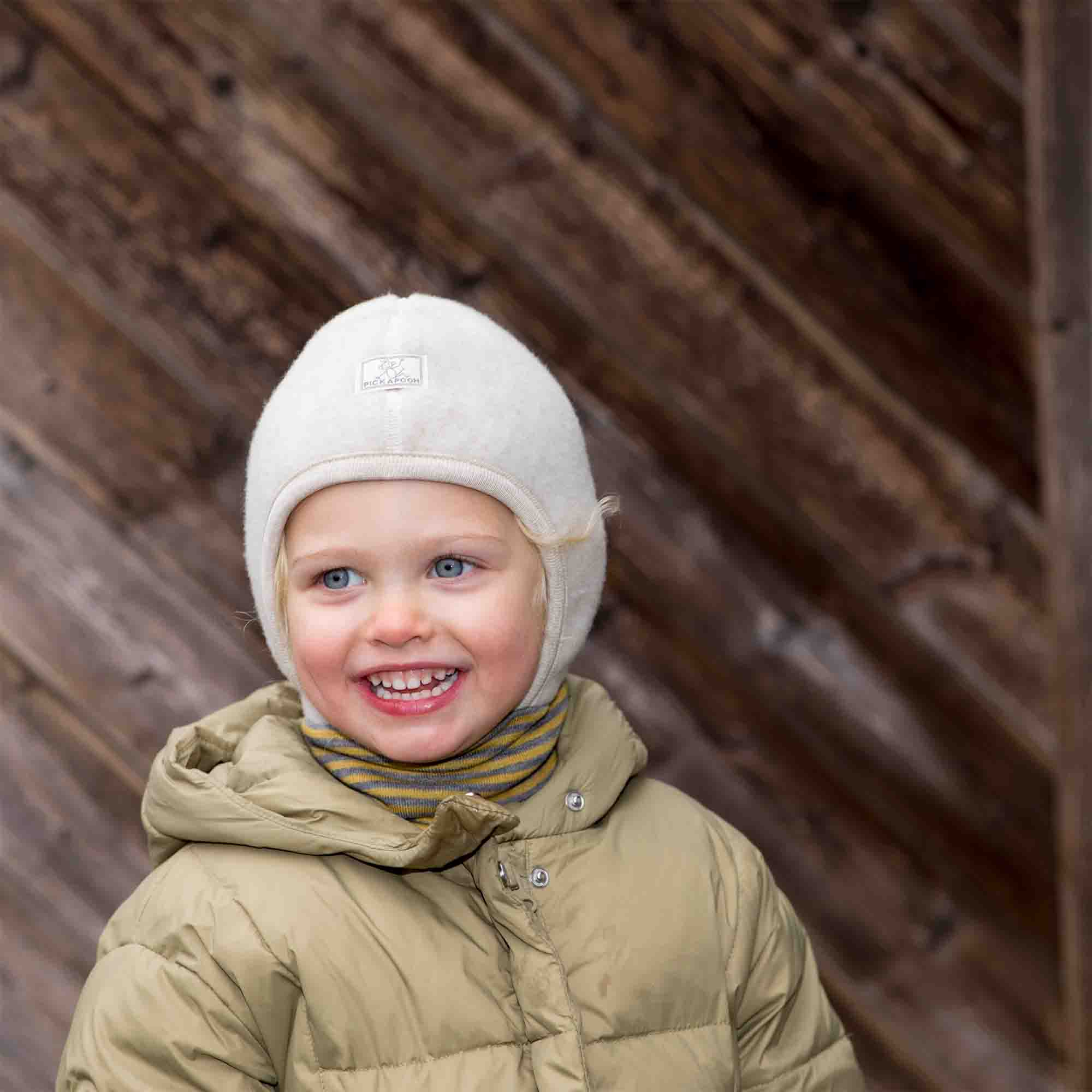 Wollfleece Mützen, PICKAPOOH, Beige – Produktansicht