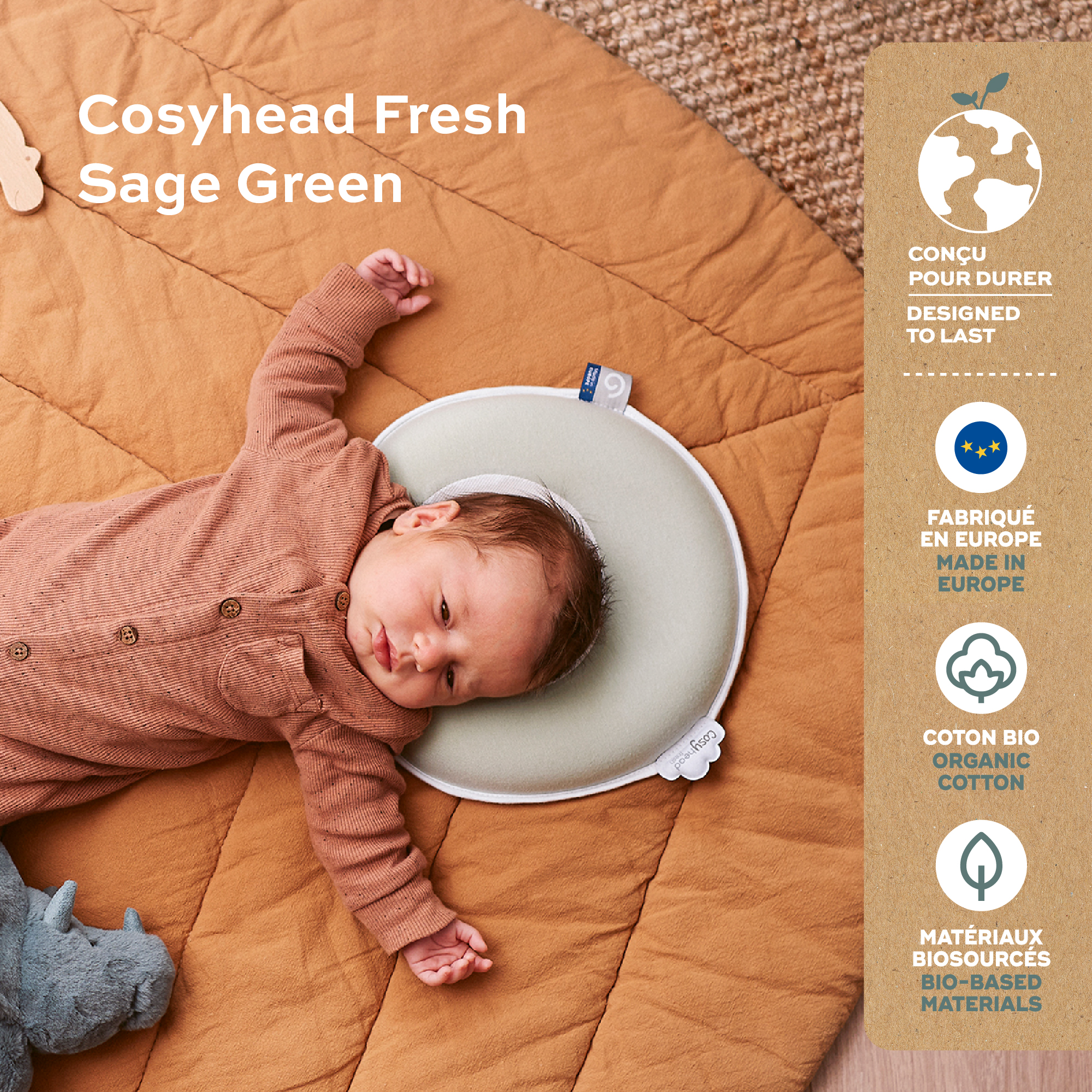 Bettdecken & Kissen, babymoov, Grün – Produktansicht