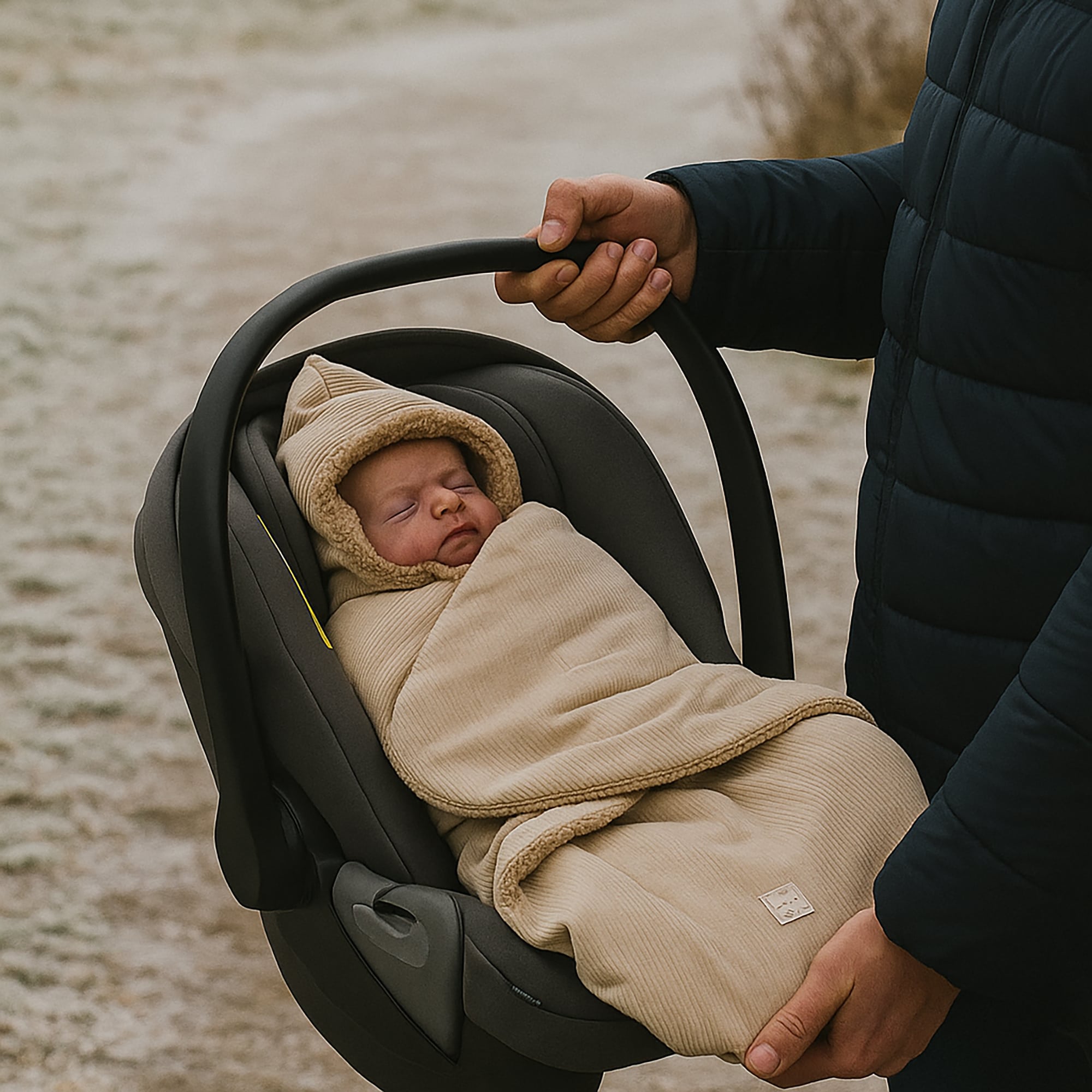 Einschlagdecken & Decken, KAISER, Beige – Besonderheit: passend für alle gängigen Babyschalen & Autositze