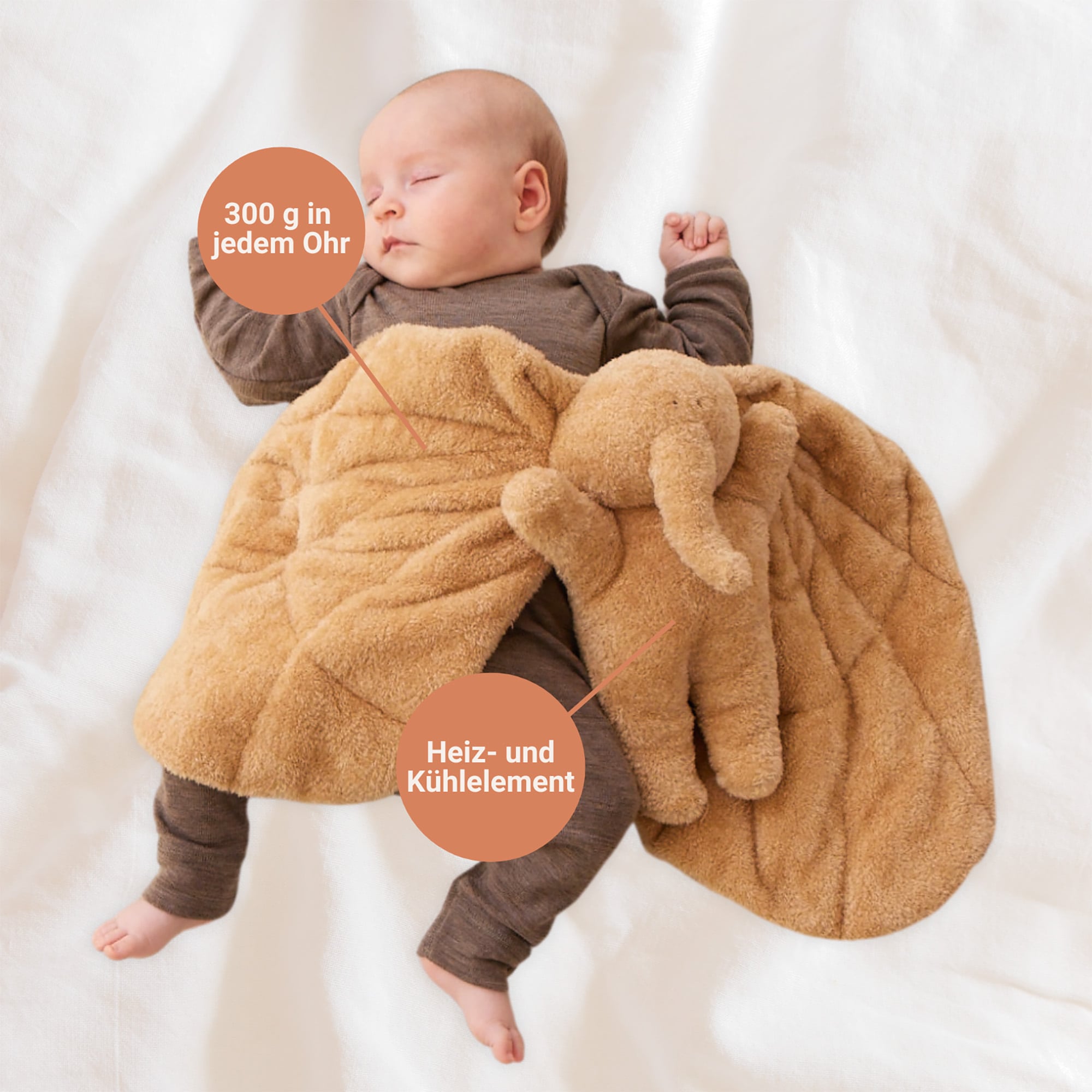 Kuscheltiere Elefanten, MEMBANTU, Grau – Produktansicht