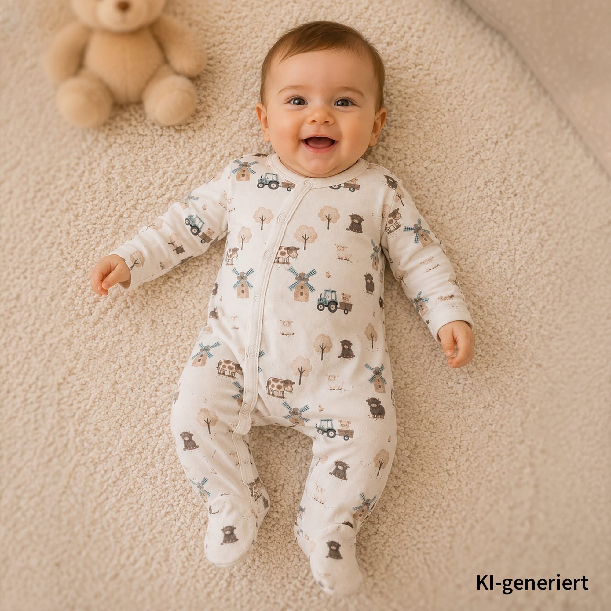 Schlafanzüge, LITTLE, Weiß – Produktansicht