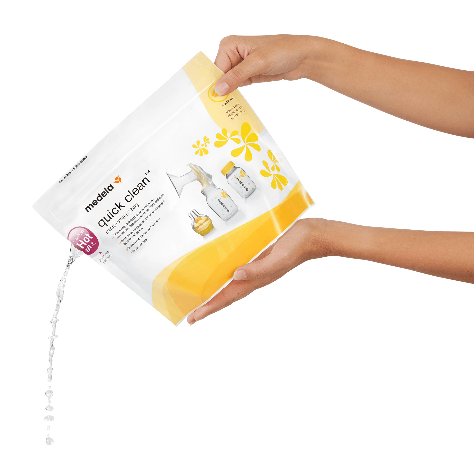Vaporisatoren, medela, Gelb – Produktansicht