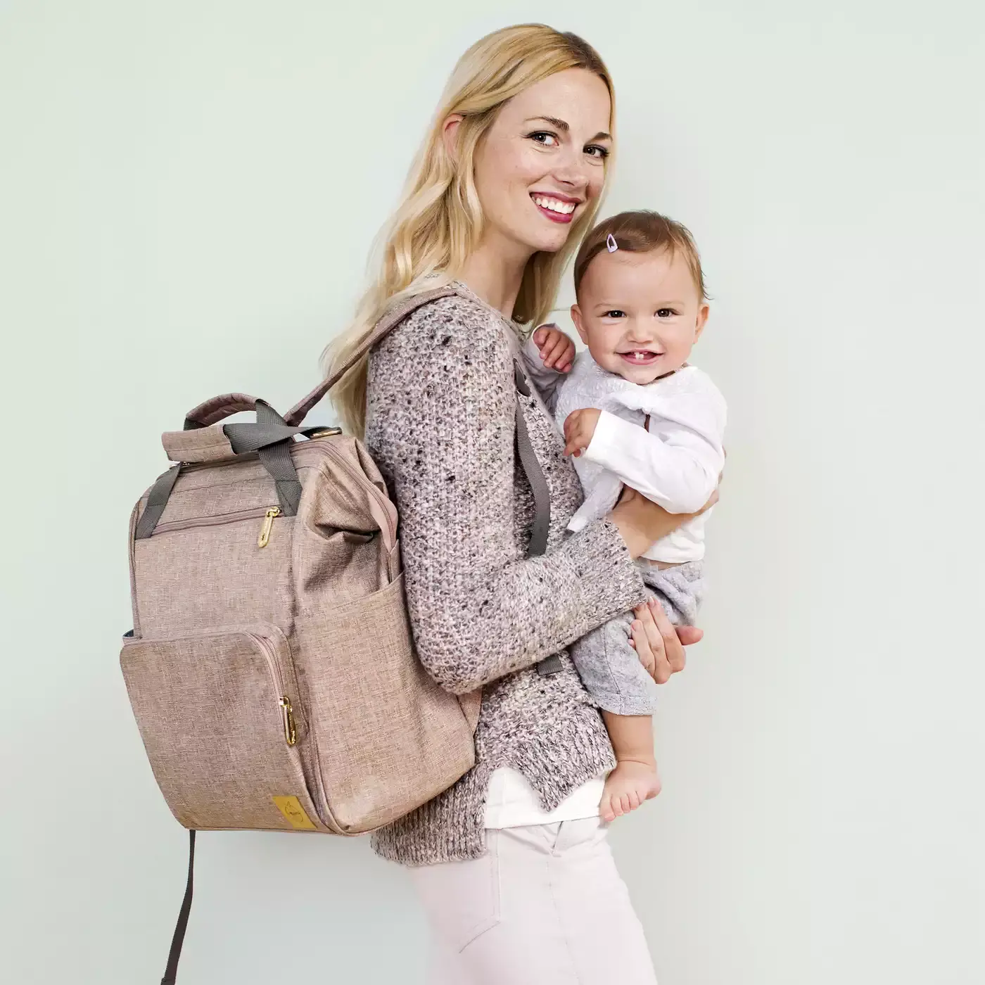 Wickelrucksack Goldie Black LÄSSIG Pink 2000571864122 2