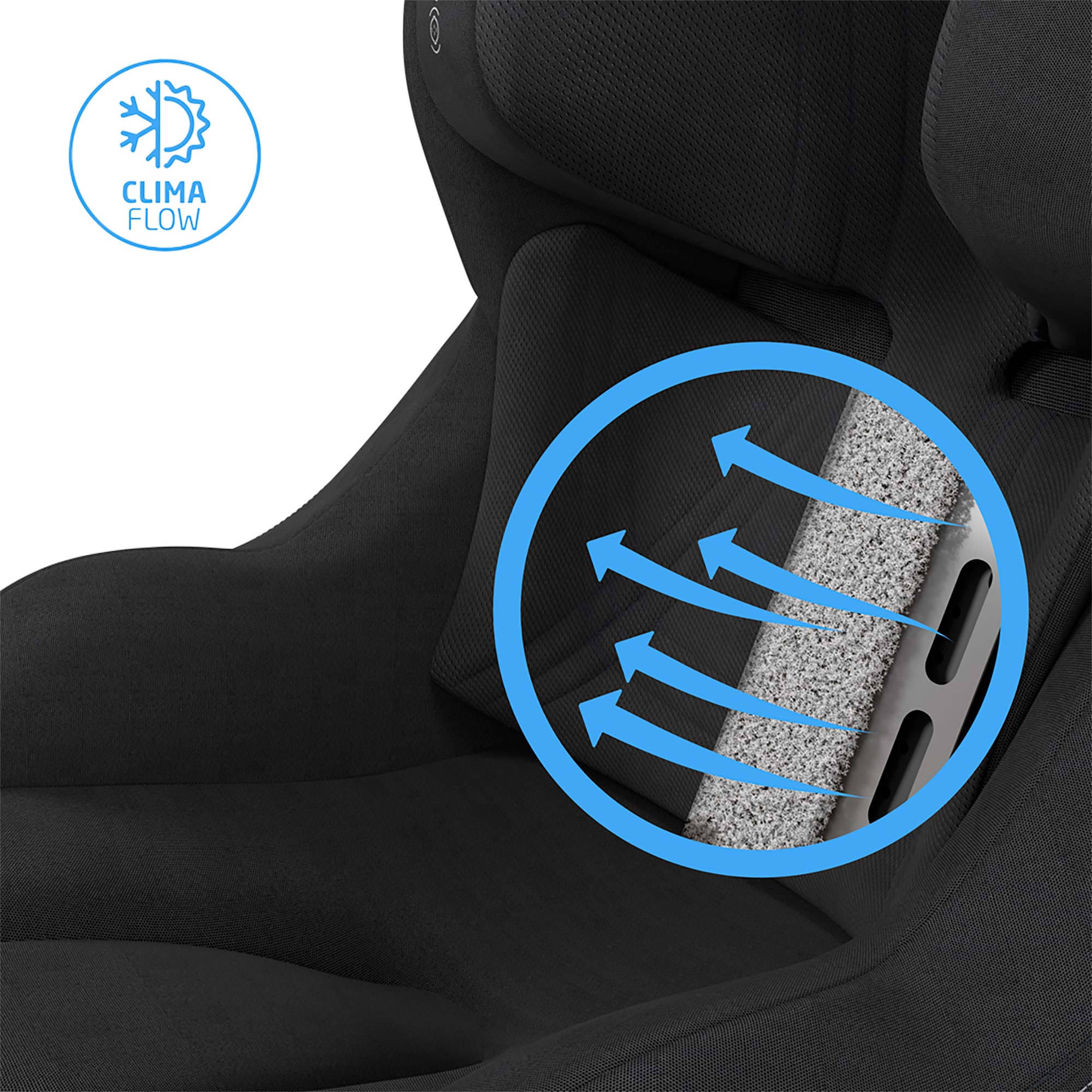 Reboarder 0-18 kg, Gruppe 0+/1, MAXI-COSI Premium, Schwarz – Produktansicht
