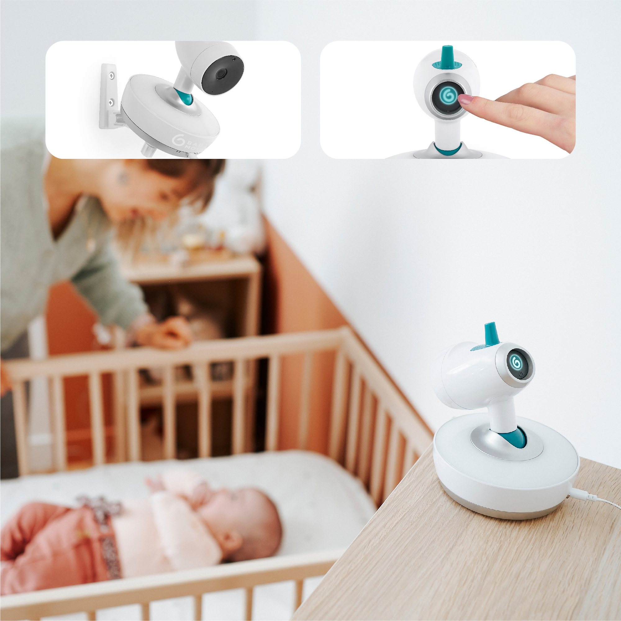 Video Babyphone, babymoov, Weiß – Produktansicht
