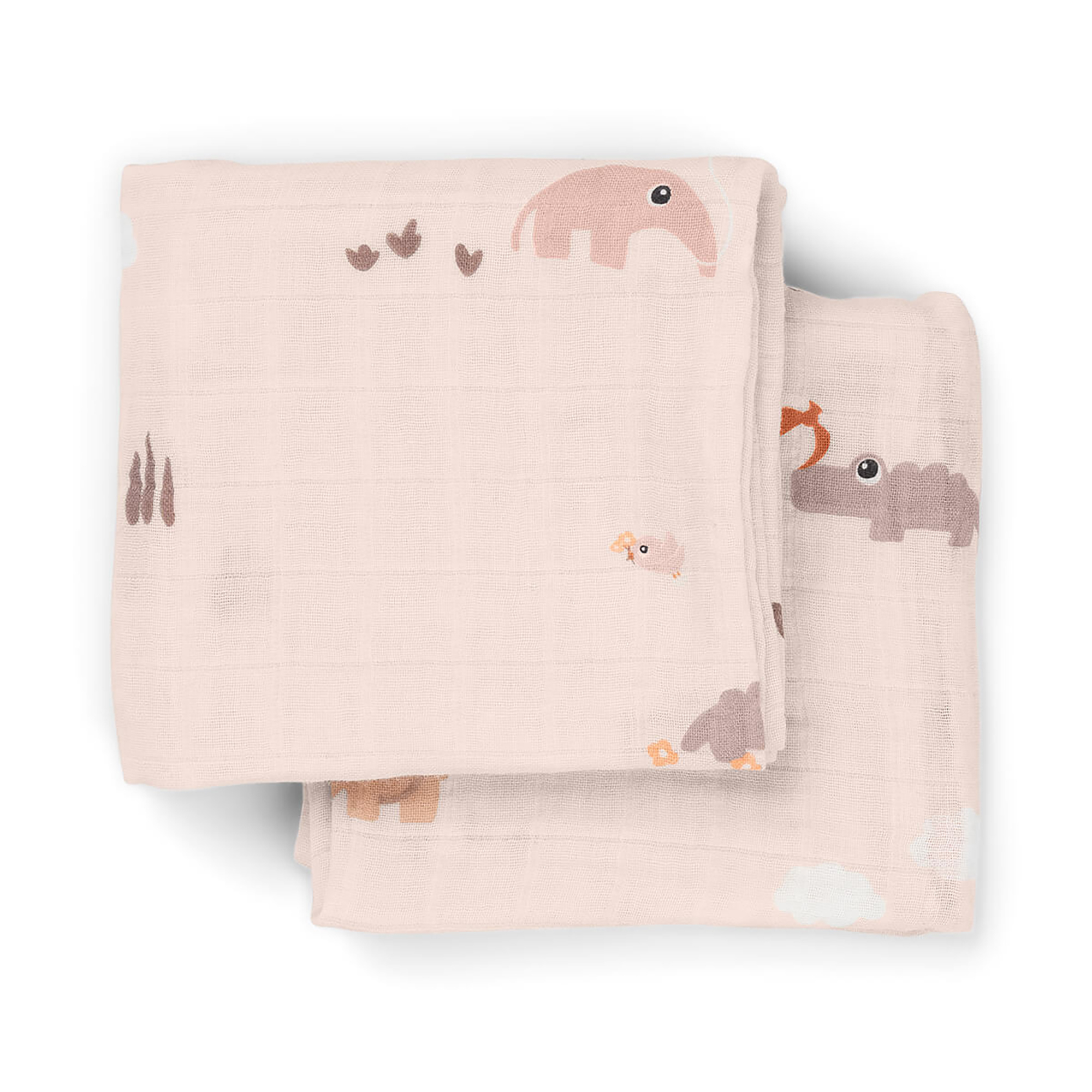 Mullwindeln, done by deer, Pink – Besonderheit: praktisches 2er Pack
