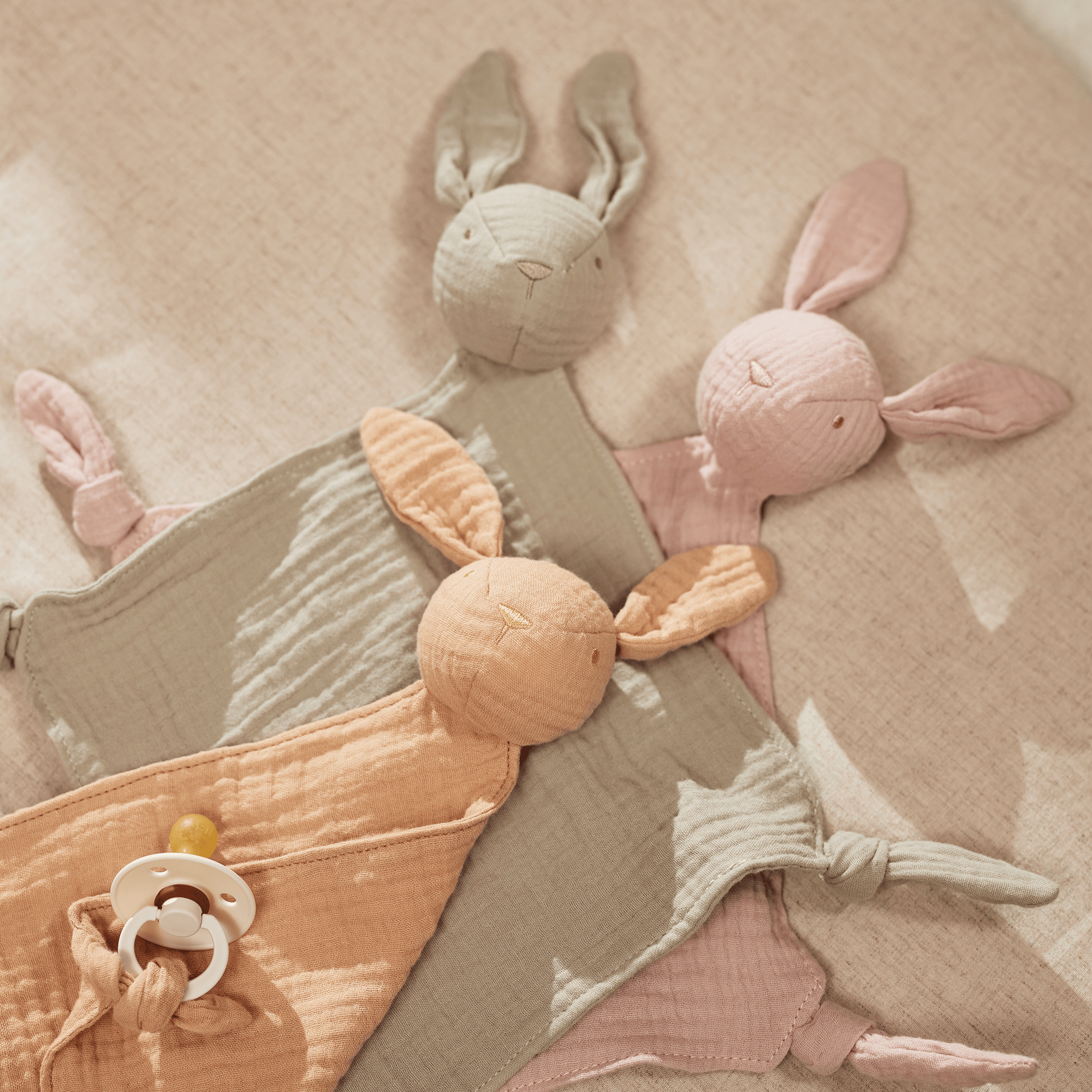 Schmusetücher, jollein, Orange – Produktansicht