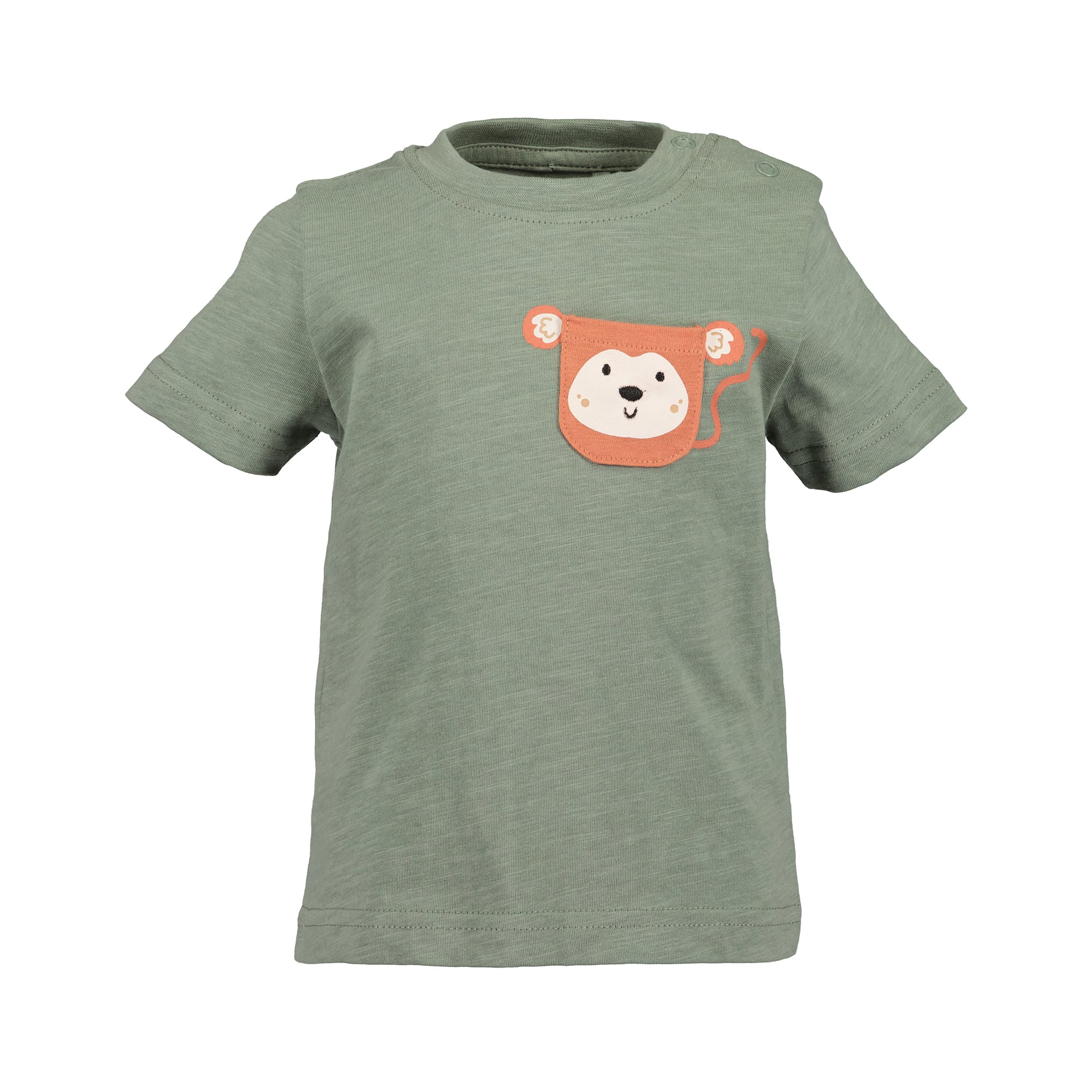 Kurzarmshirts, blue seven, Grün – Besonderheit: aus 100% Baumwolle