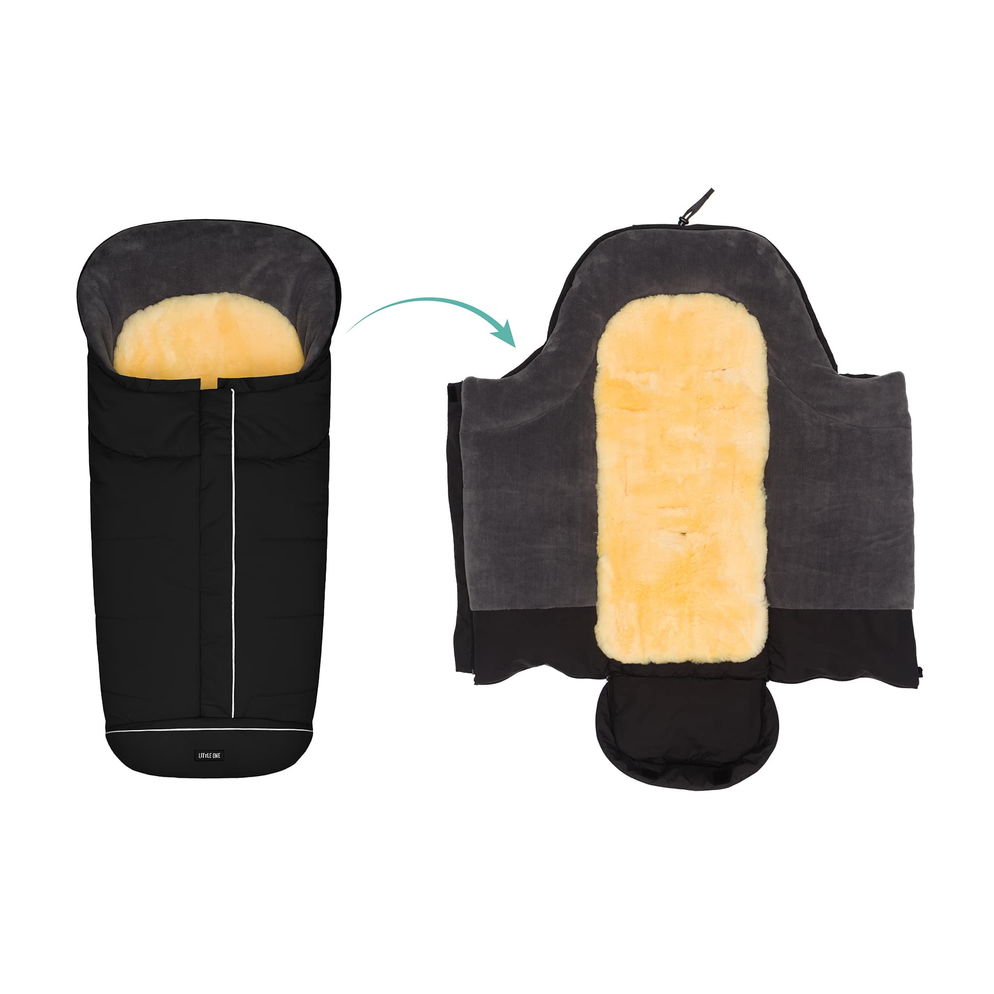 SALE Kinderwagen, LITTLE ONE, Schwarz – Produktansicht