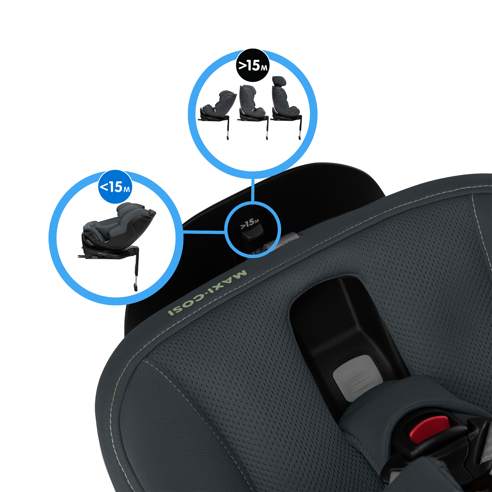 Maxi-Cosi™ Gruppe 1/2/3, MAXI-COSI Premium, Schwarz – Produktansicht
