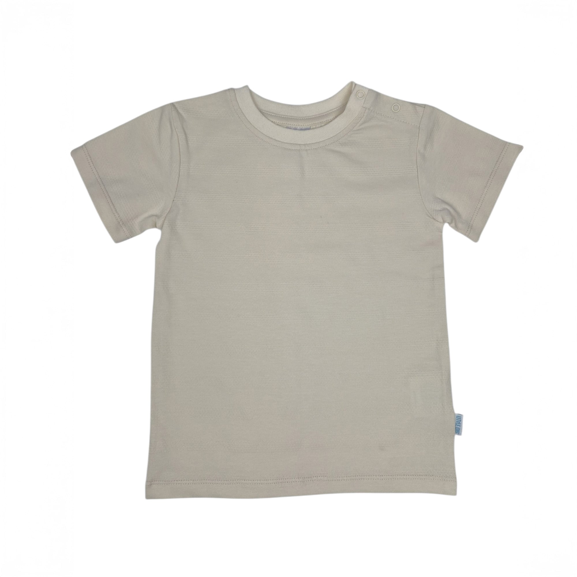 Kurzarmshirts, LITTLE ONE, Beige – Besonderheit: aus 95% Baumwolle