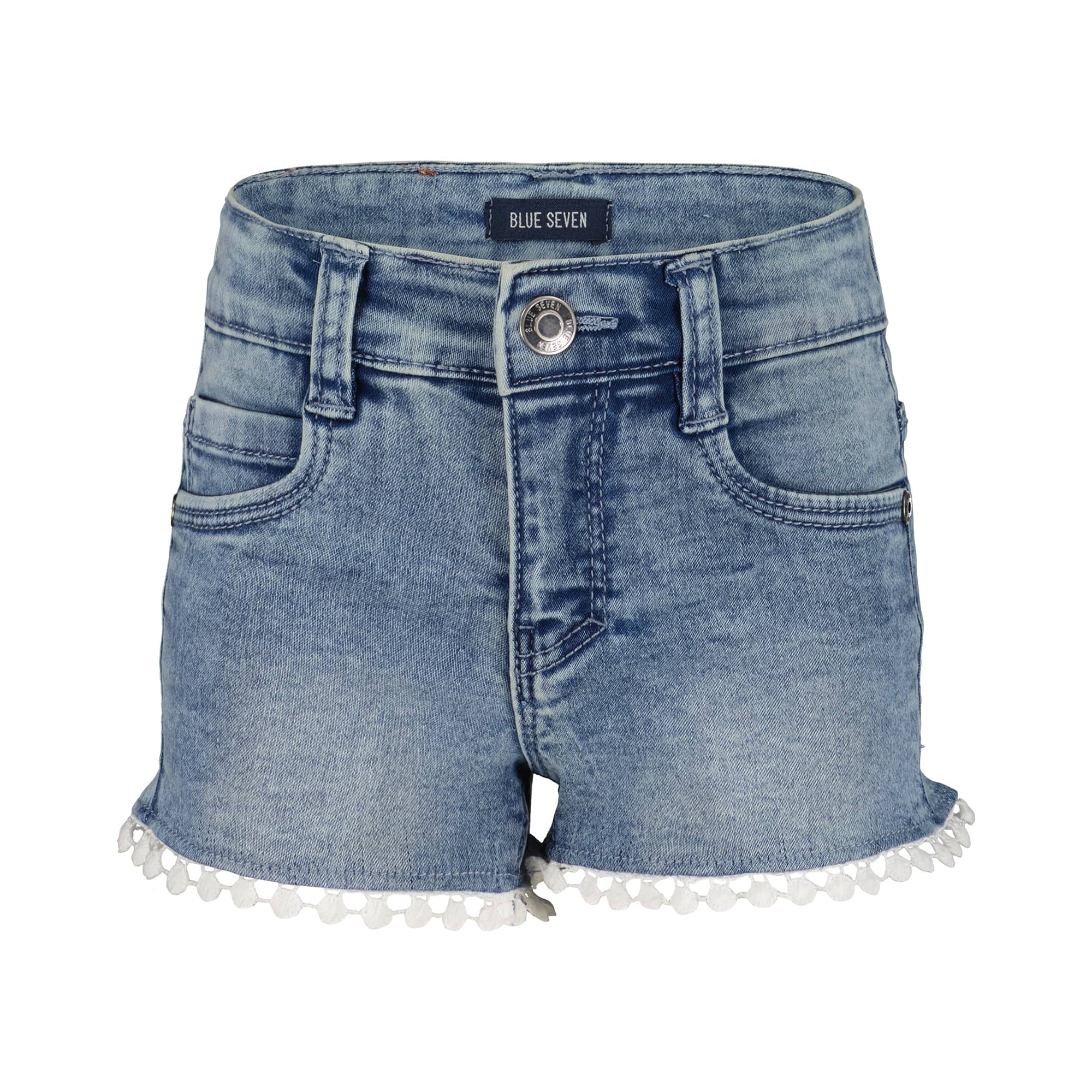 Kurze Hosen, blue seven, Blau – Besonderheit: aus 78% Baumwolle