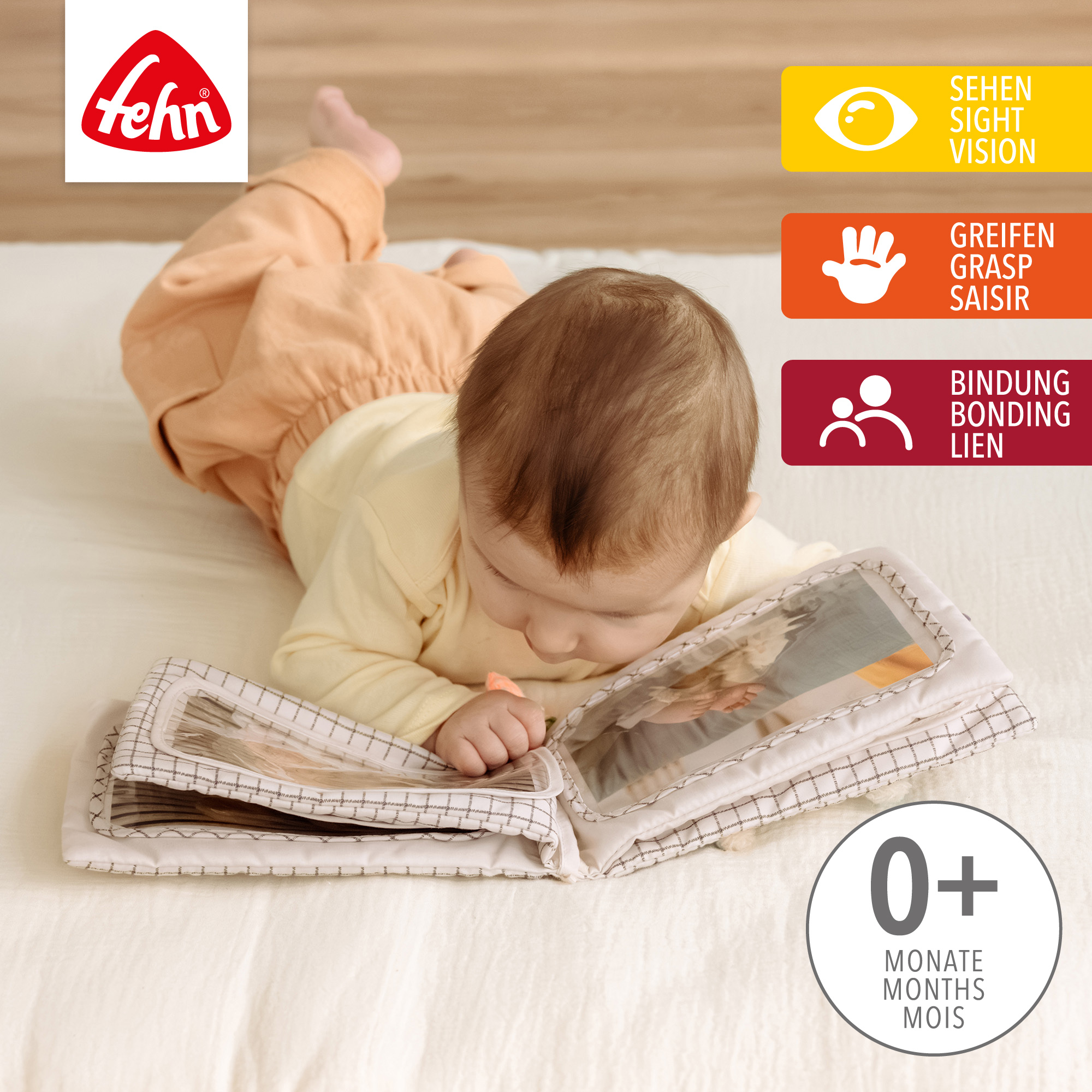 Kinderbücher, fehn, Beige – Besonderheit: im Albumformat 20 x 15 cm für 6 Fotos à 10 x 15 cm
