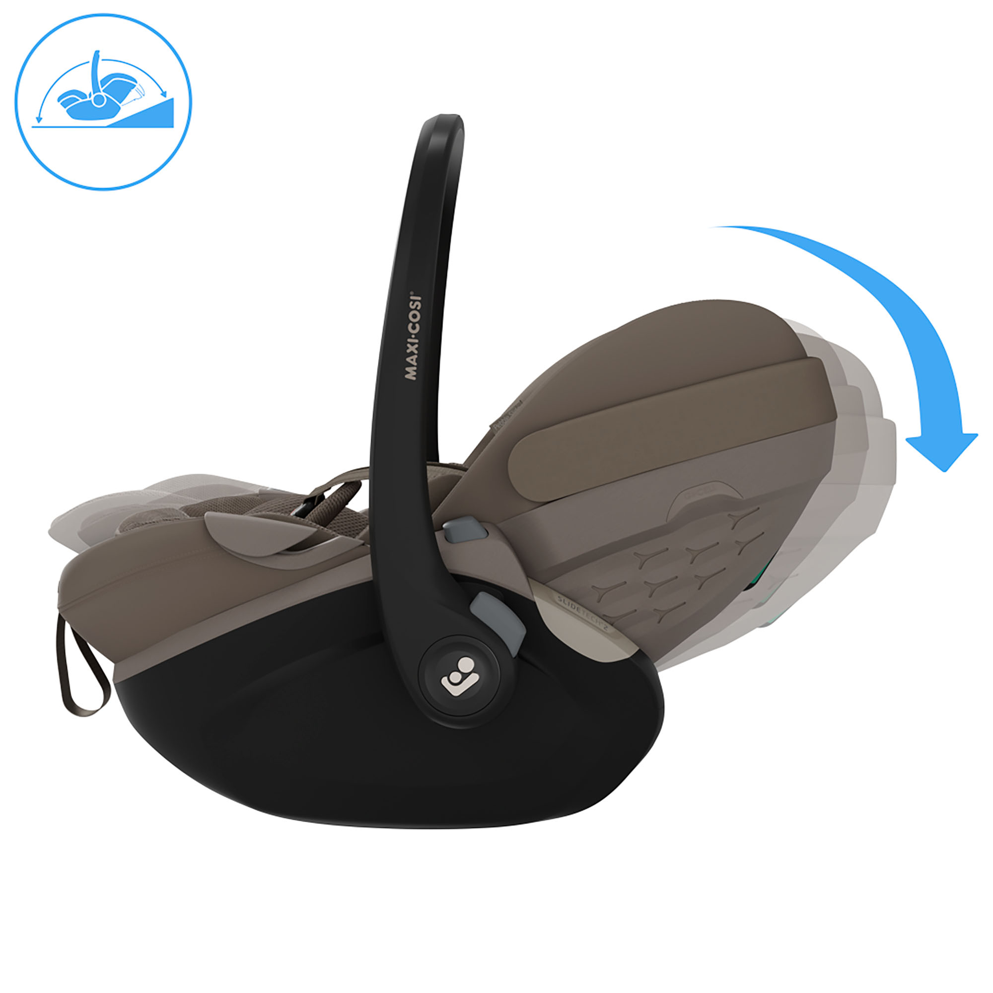 Babyschalen 0-13 kg, Gruppe 0+, MAXI-COSI Premium, Beige – Produktansicht