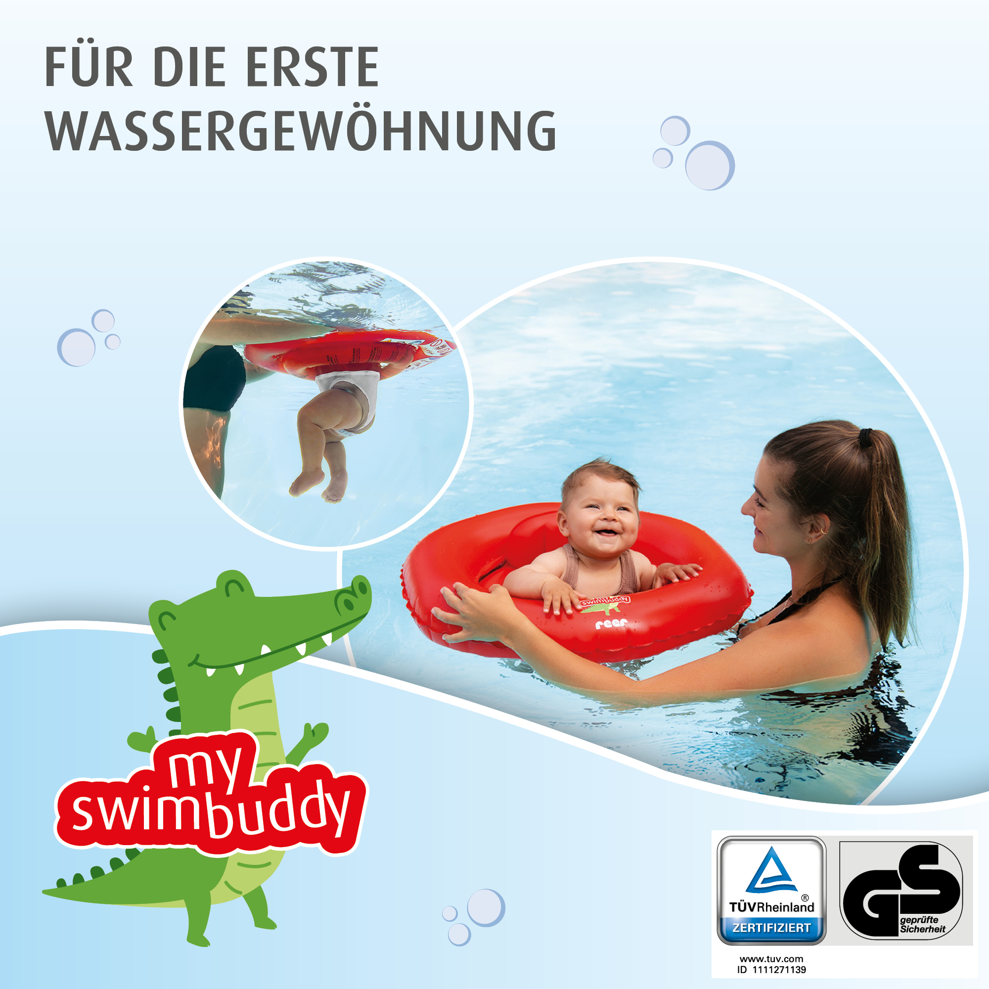 Schwimmflügel & Schwimmhilfen, reer, Rot – Produktansicht