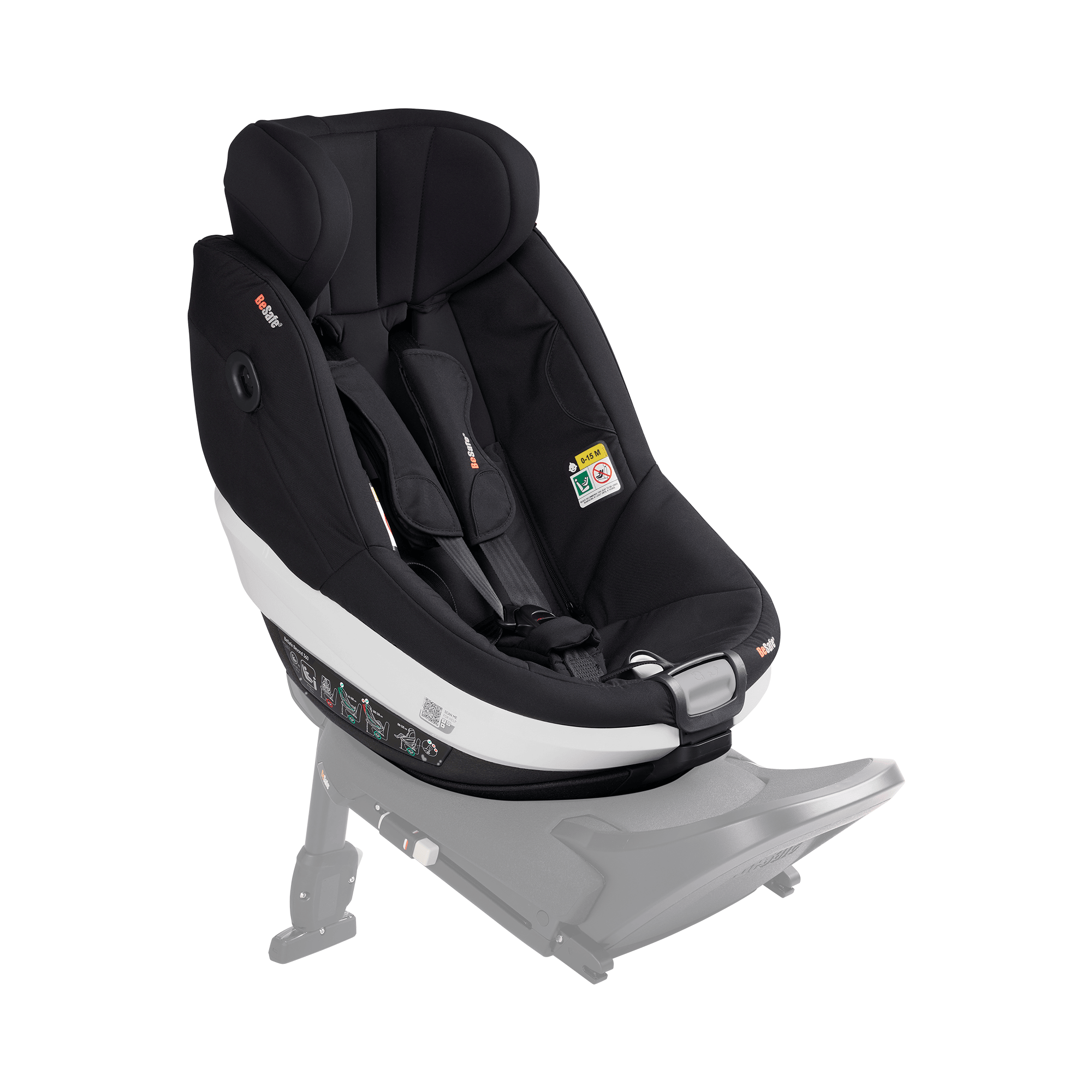 Kindersitze 9-18 kg, Gruppe 1, BeSafe, Schwarz – Produktansicht