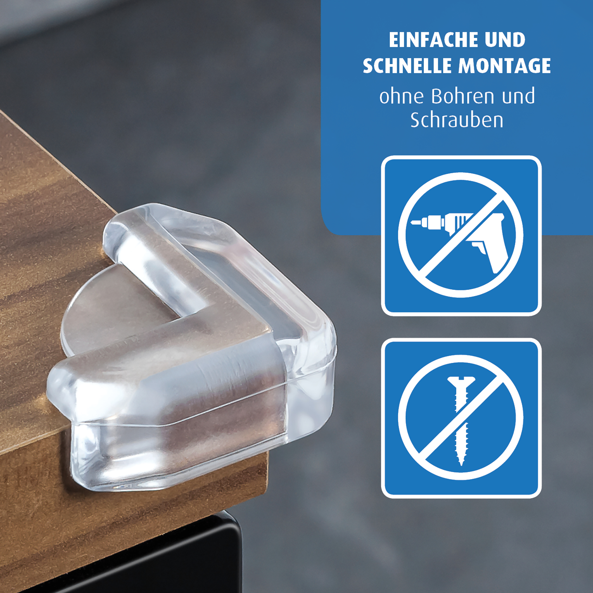 Kantenschutz, reer, Transparent – Produktansicht