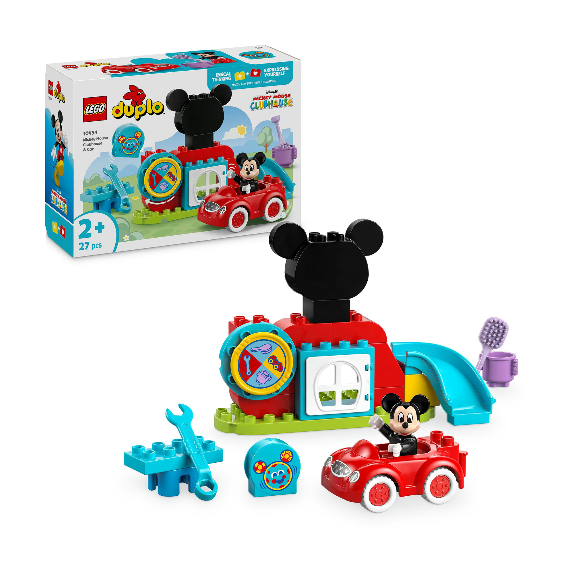 Konstruktionsspielzeug, LEGO, Mehrfarbig – Besonderheit: Bauspielzeug mit Micky Maus und dem Computer Toodles 