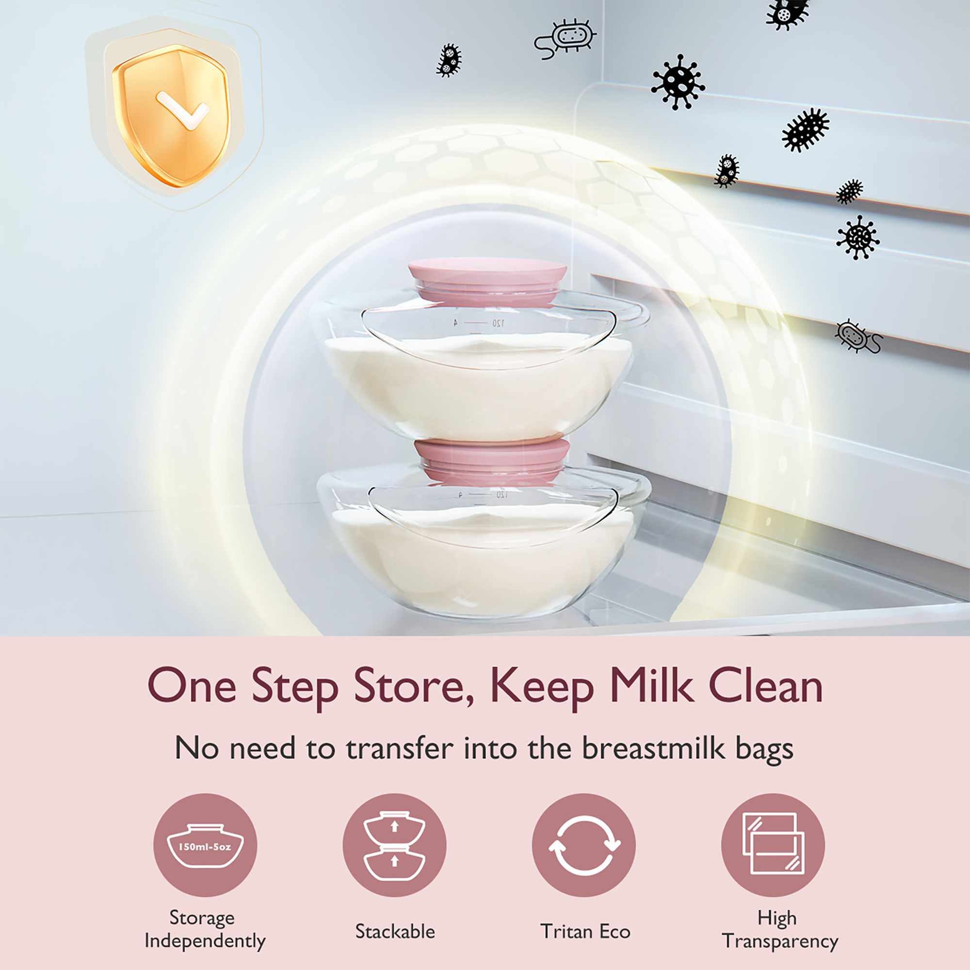 Milchpumpen, momcozy, Pink – Produktansicht