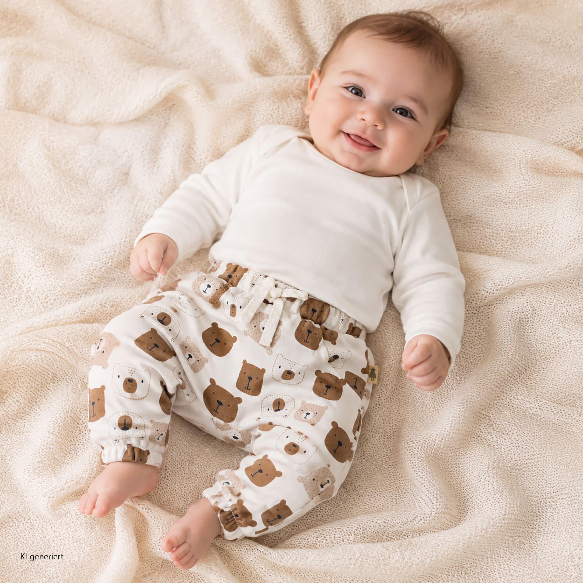Lange Hosen, LITTLE, Weiß – Produktansicht