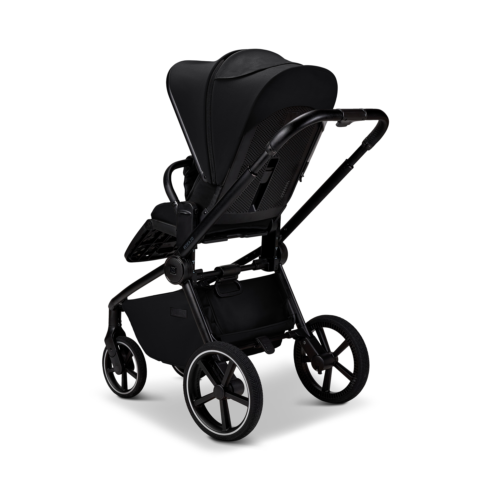 Kombi-Kinderwagen, MOON, Schwarz – Produktansicht