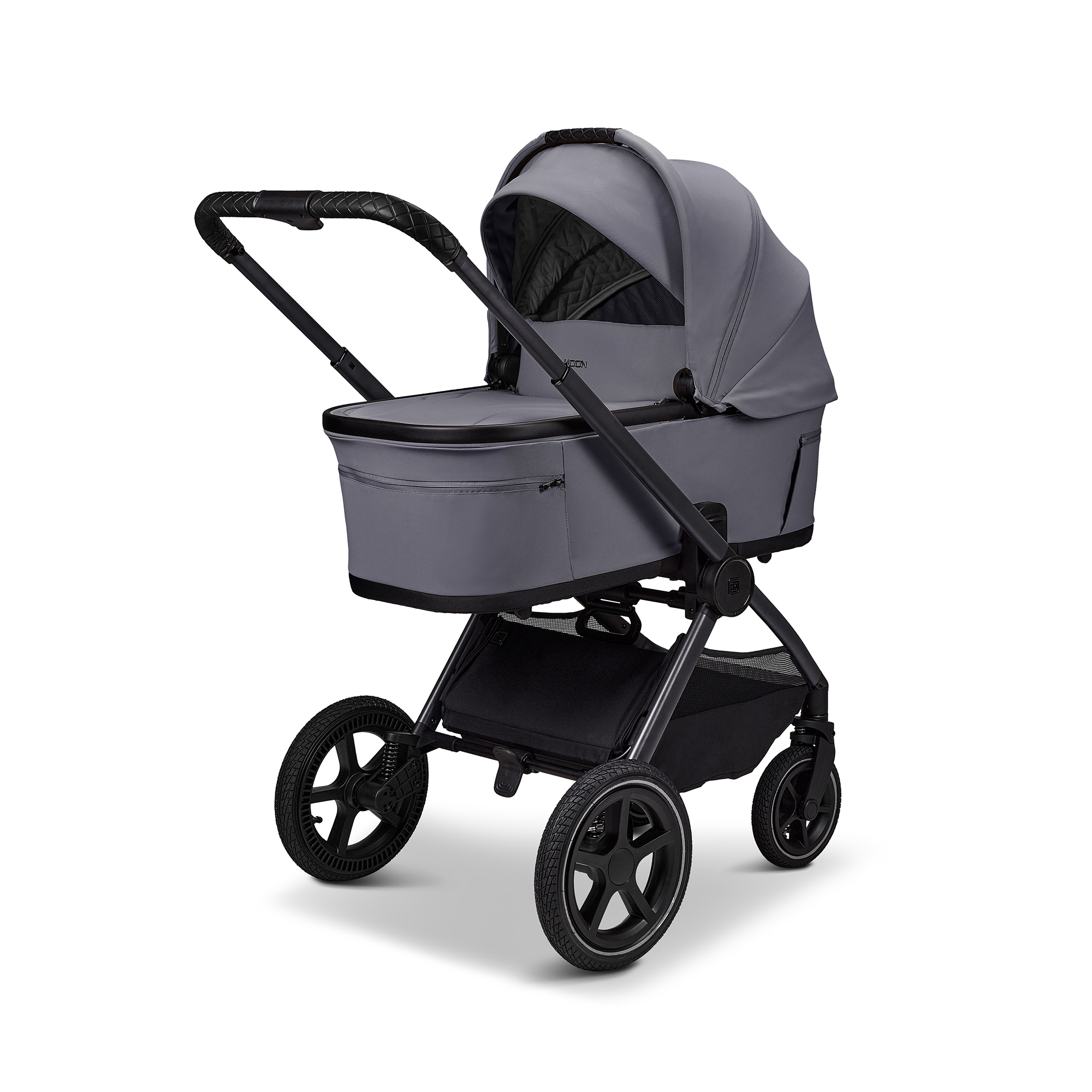 Kombi-Kinderwagen, MOON, Grau – Produktansicht