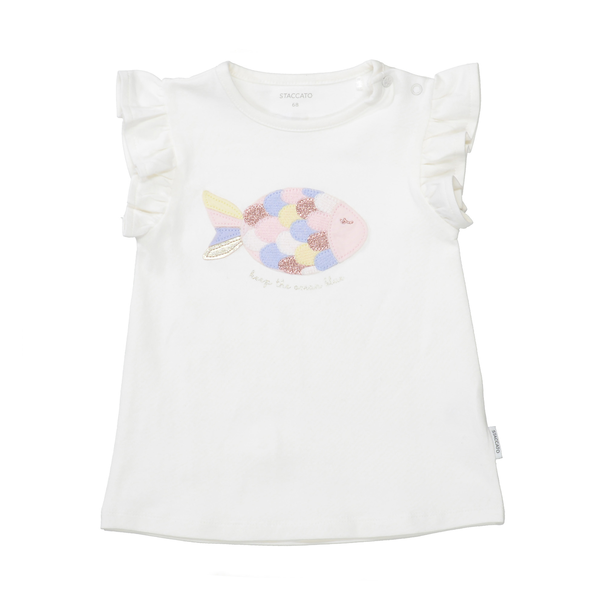 Kurzarmshirts, STACCATO, Weiß – Produktansicht