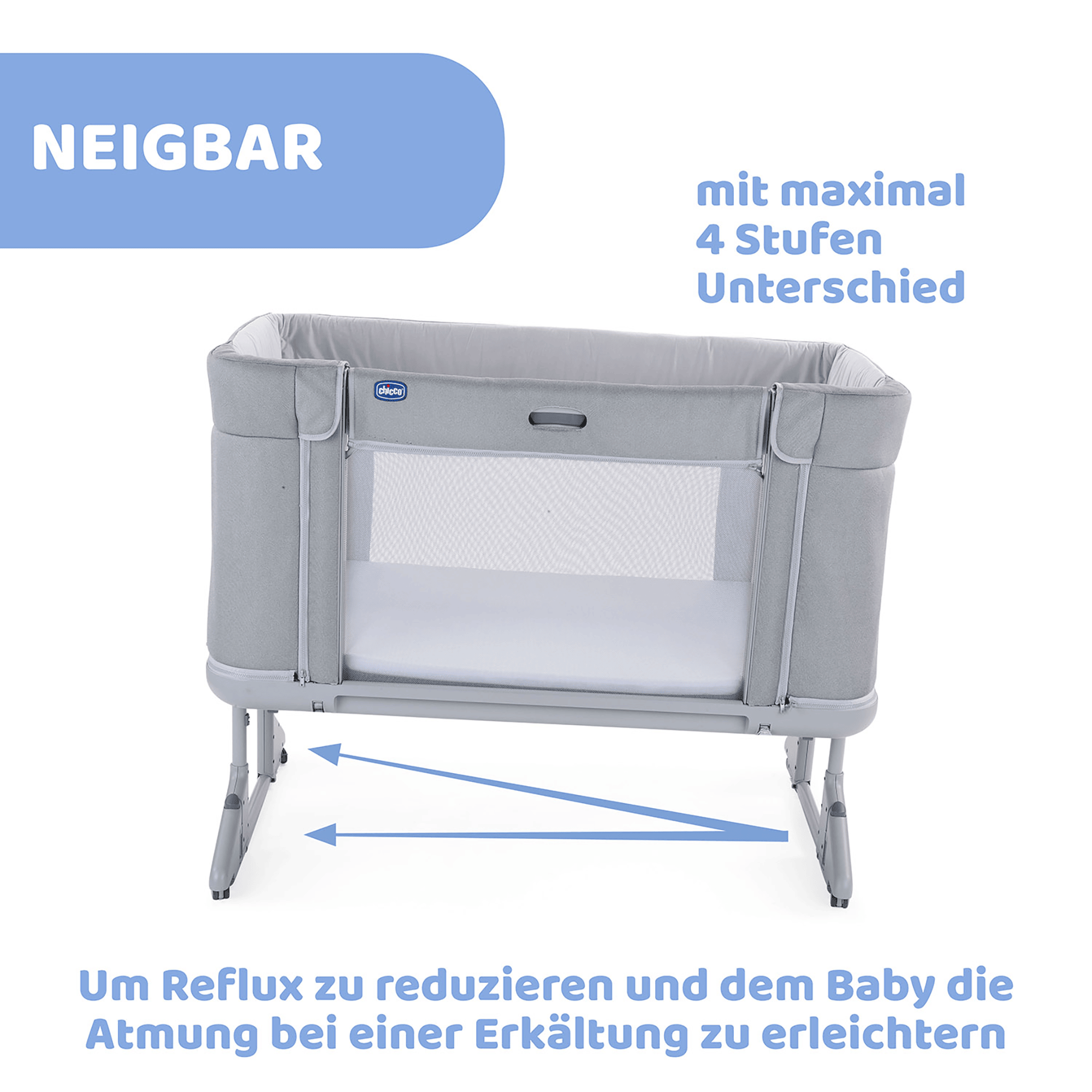 Beistellbetten, chicco, Grau – Produktansicht