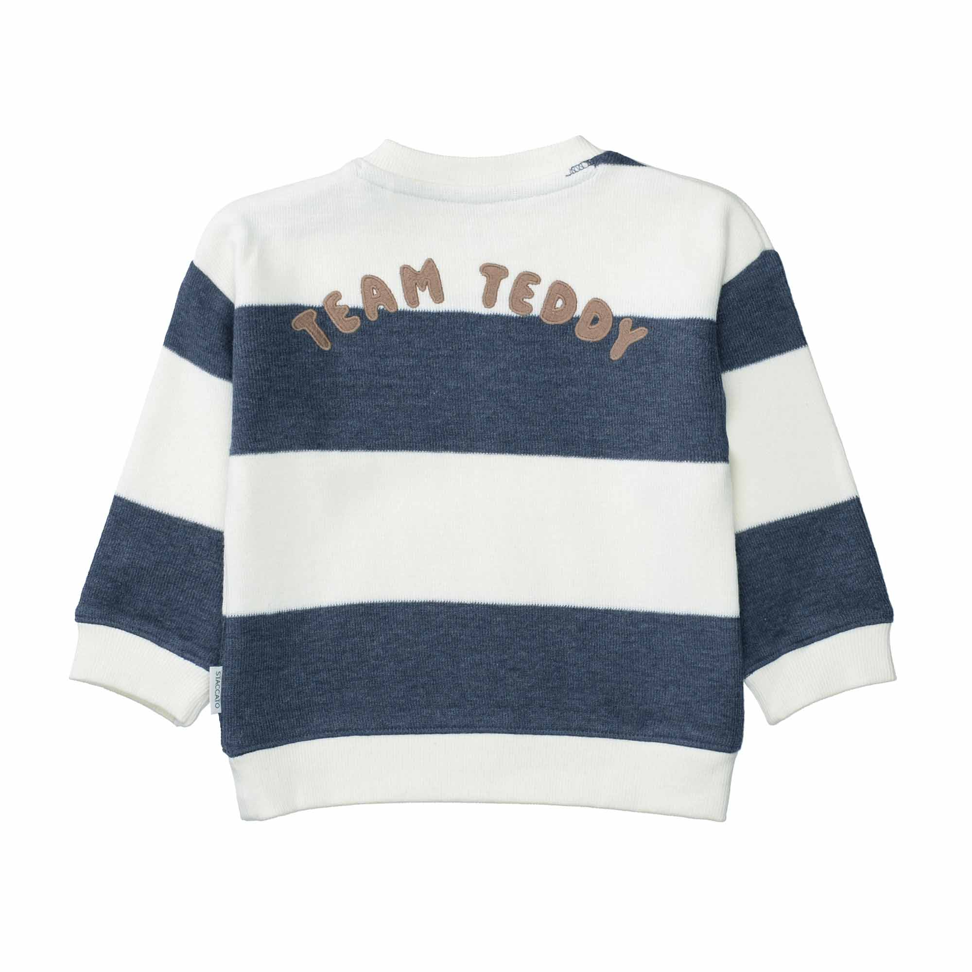 Pullover & Sweatshirts, STACCATO, Blau – Besonderheit: aus 100% Baumwolle