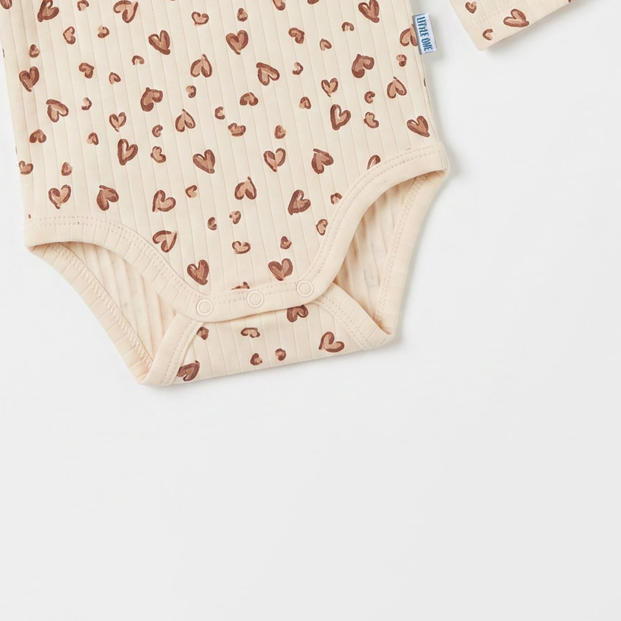 Langarmbodys, LITTLE ONE, Beige – Produktansicht