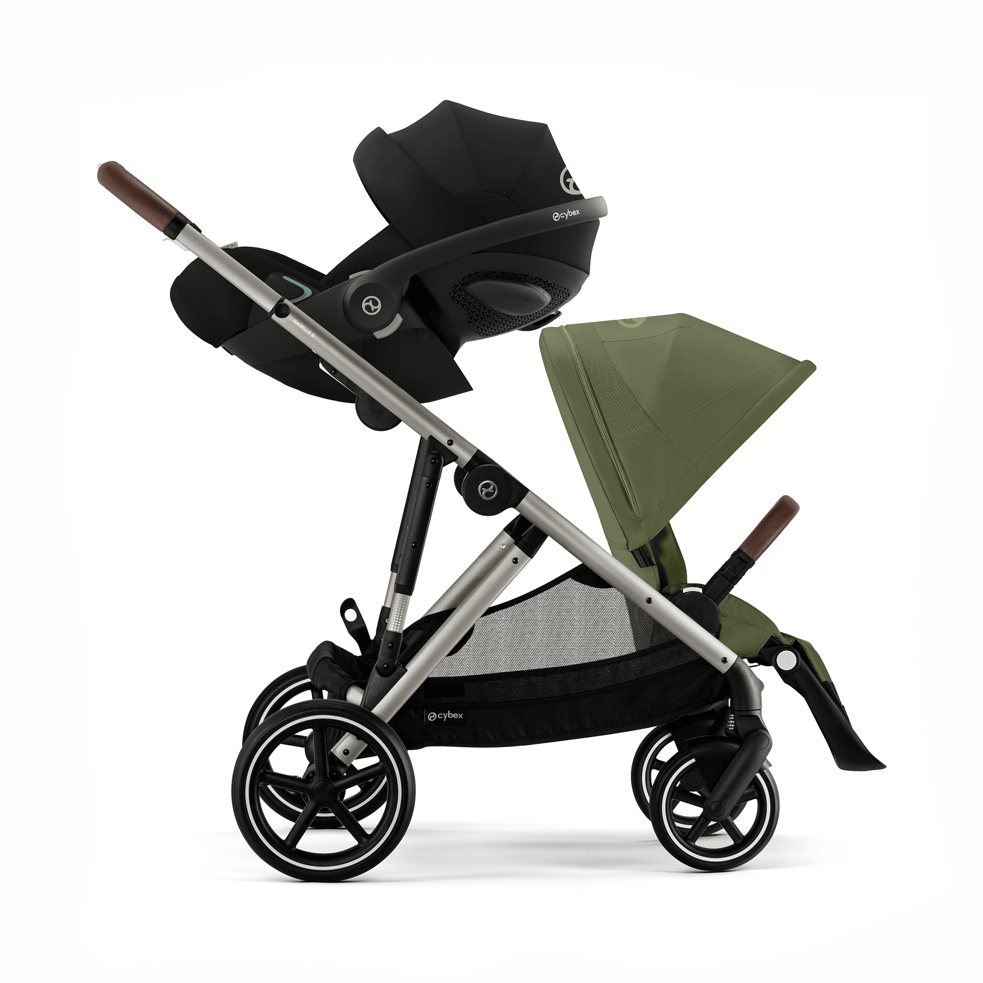 Kombi-Kinderwagen, cybex, Grün – Produktansicht