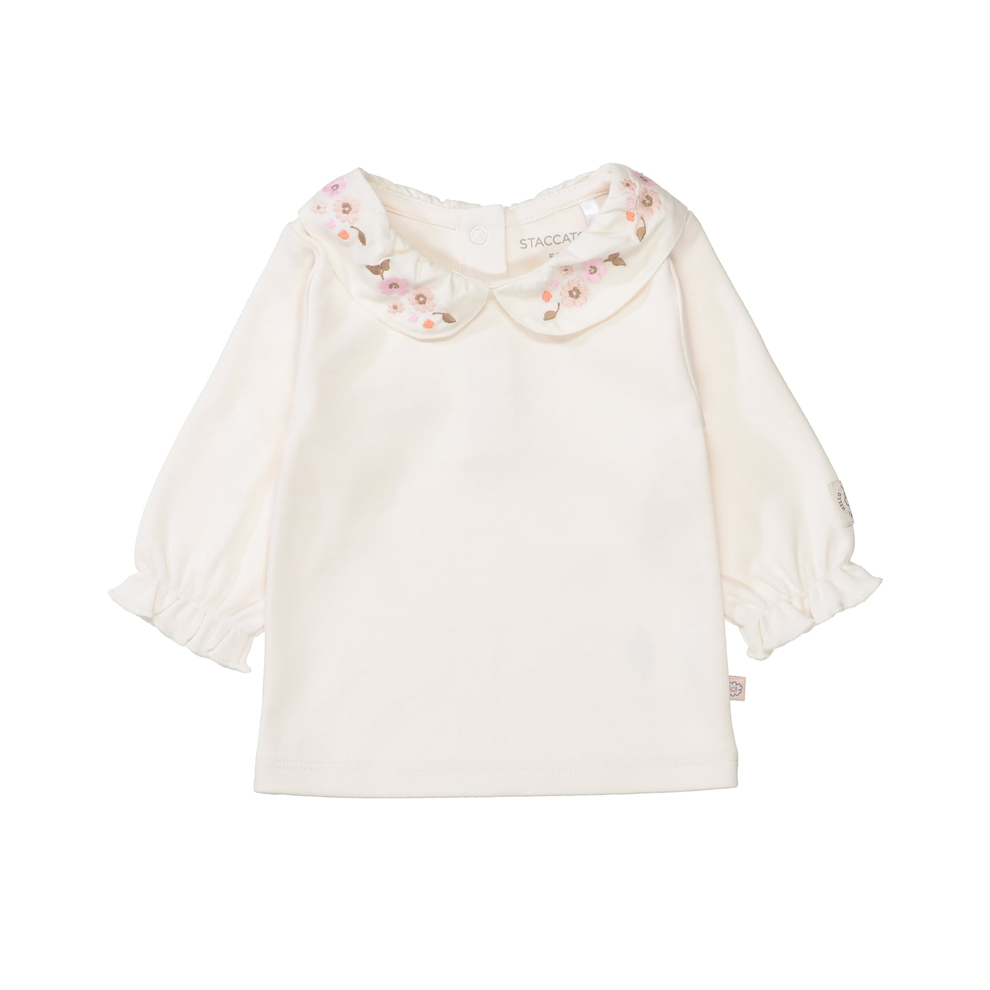 Langarmshirts, STACCATO, Beige – Besonderheit: aus 100% Baumwolle