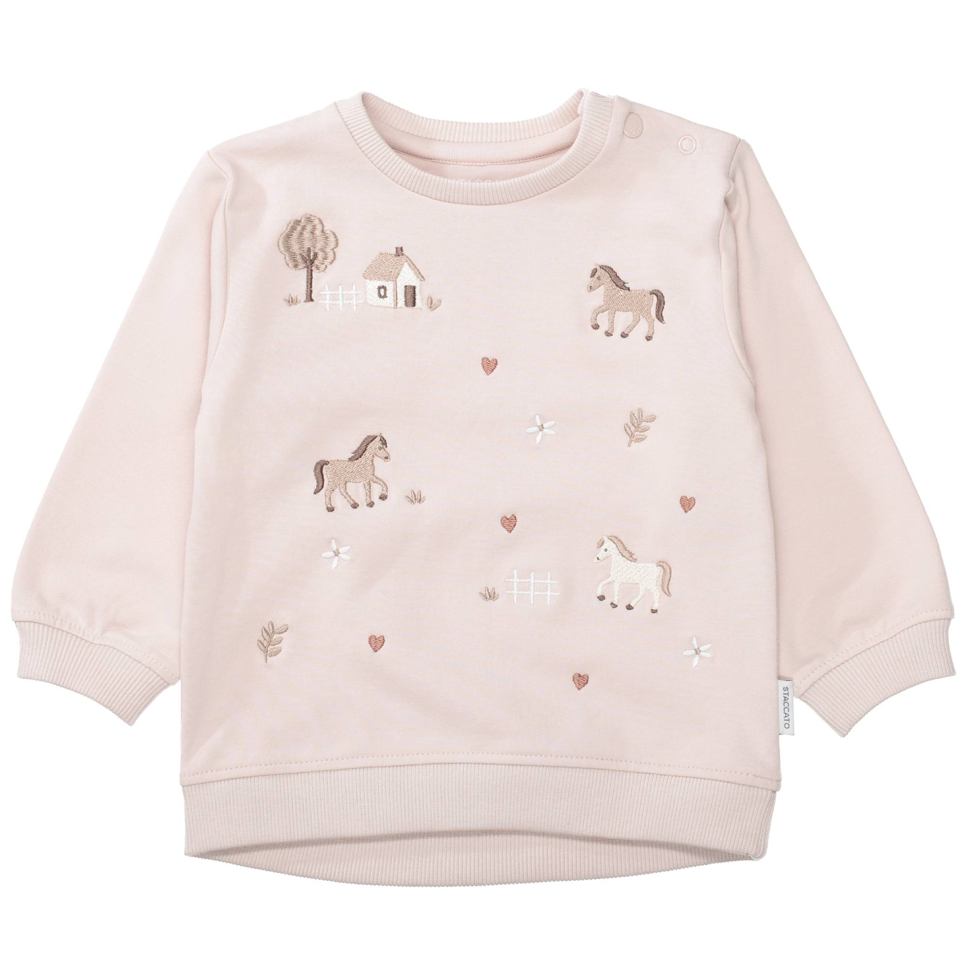 Pullover & Sweatshirts, STACCATO, Pink – Besonderheit: aus 95% Baumwolle