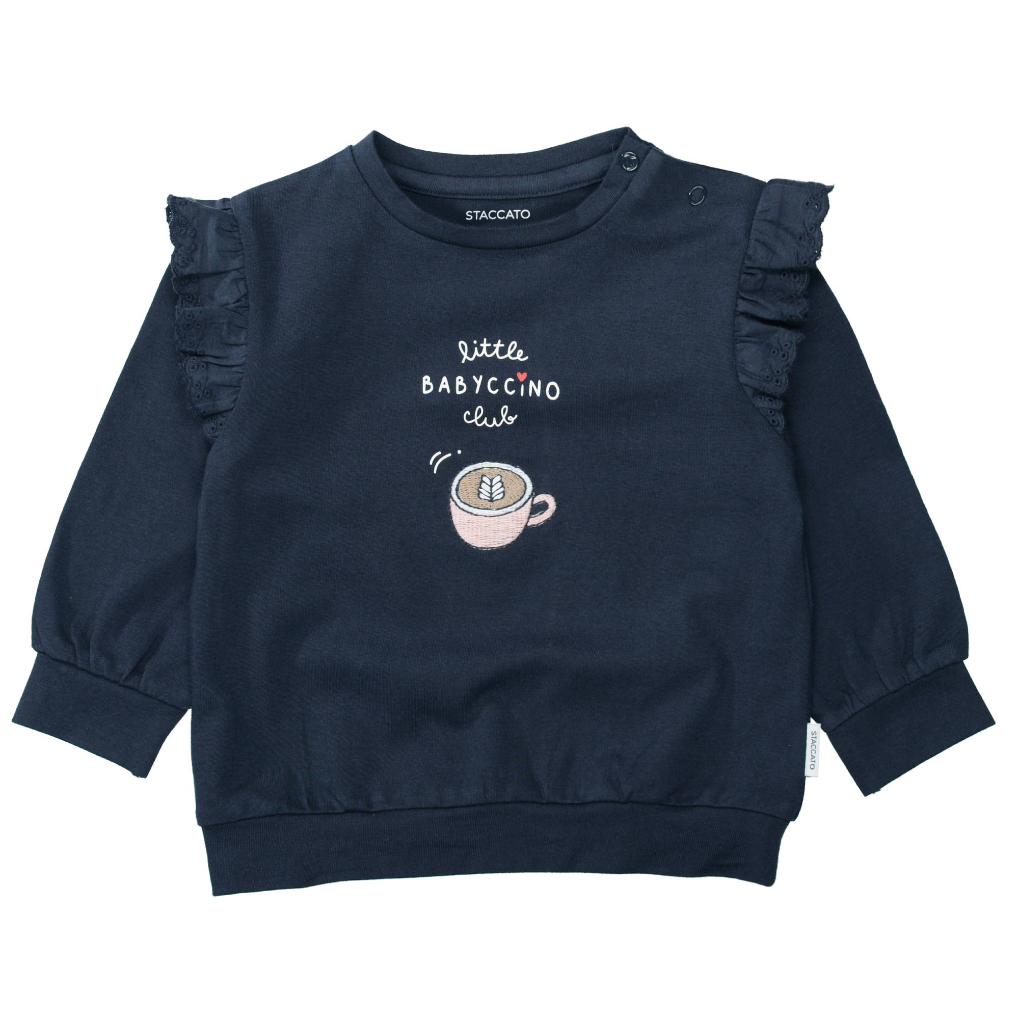 Pullover & Sweatshirts, STACCATO, Blau – Besonderheit: aus 95% Baumwolle
