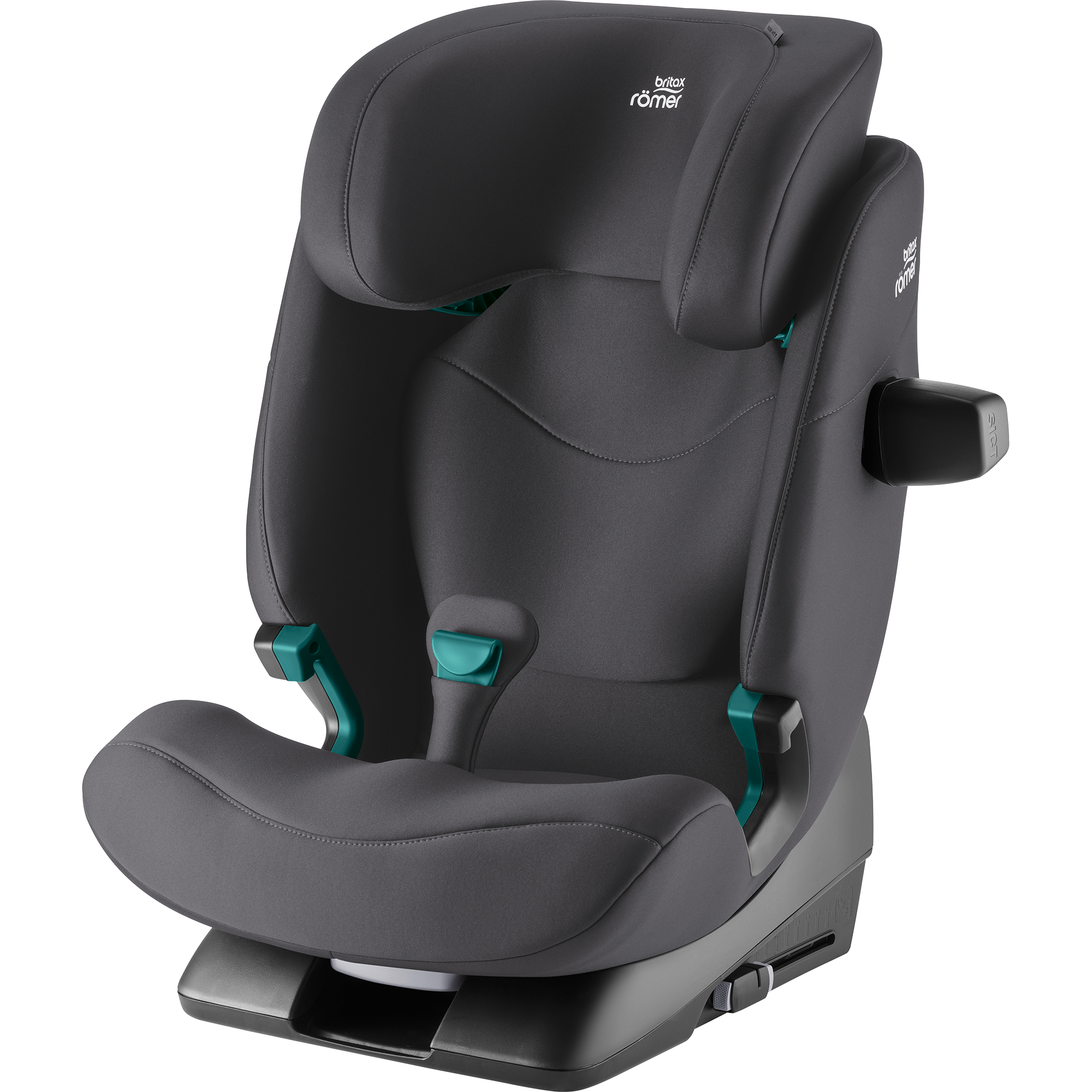 Kindersitze 15-36 kg, Gruppe 2/3, Britax Römer, Grau – Besonderheit: mit nur zwei Klicks ist der SAFEFIX dank ISOFIX Konnektoren installiert, während Anzeigen die korrekte und sichere Befestigung bestätigen 