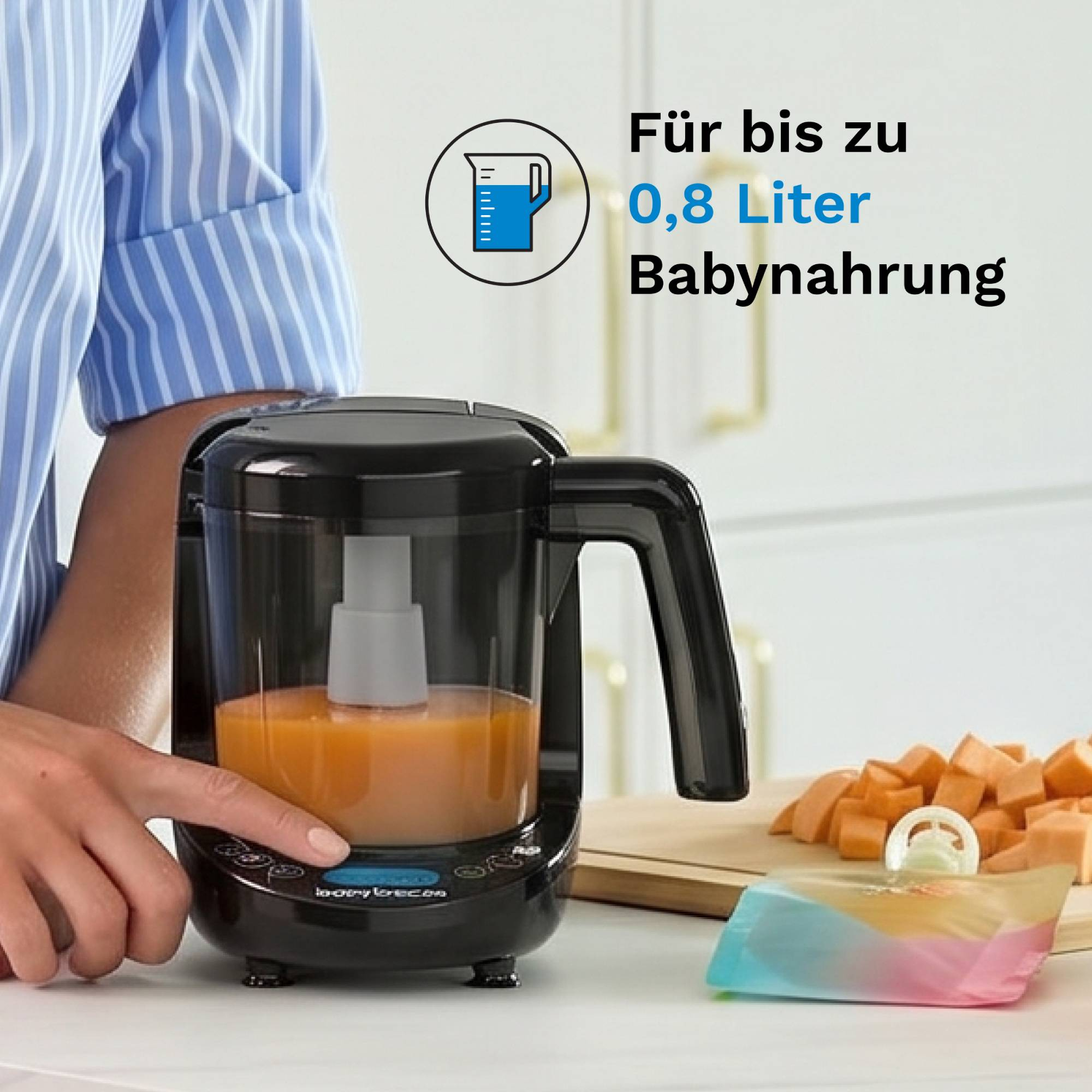 Babykostwärmer, babybrezza, Schwarz – Produktansicht