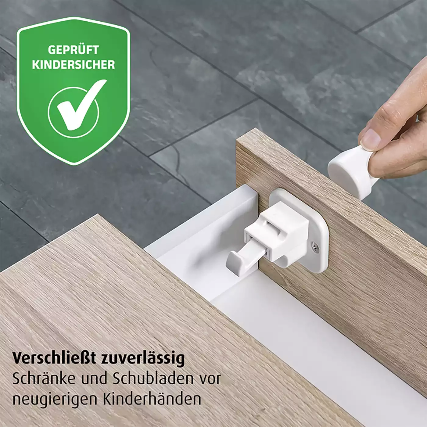 Kindersicherung, reer, Weiß – Produktansicht