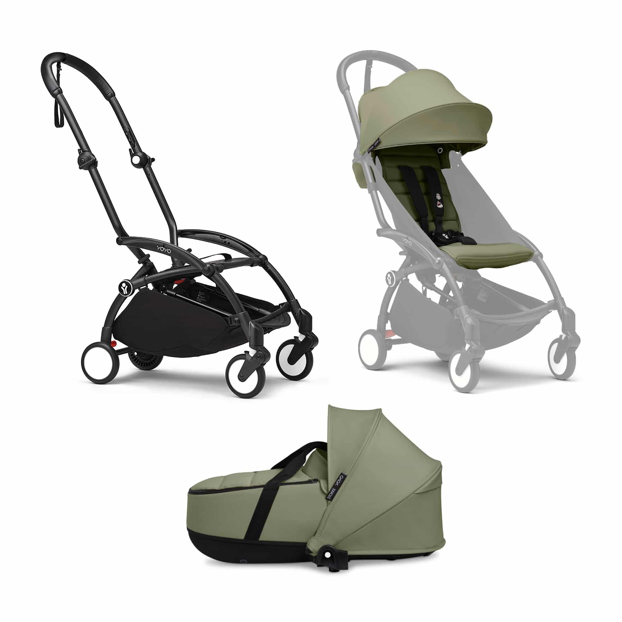 Kombi-Kinderwagen, STOKKE, Grün – Produktansicht