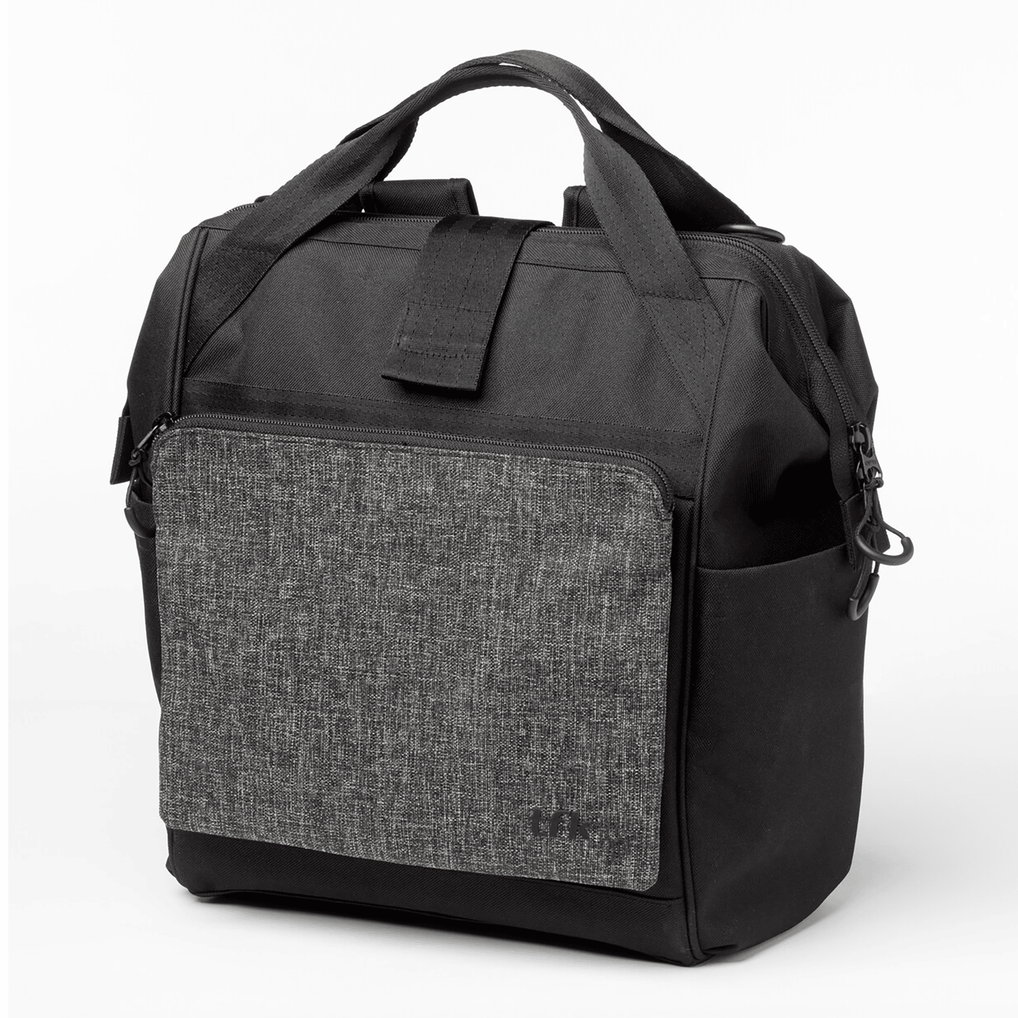 Produkte, TFK, Grau – Besonderheit: vielseitige Wickeltasche zur Befestigung am Kinderwagen