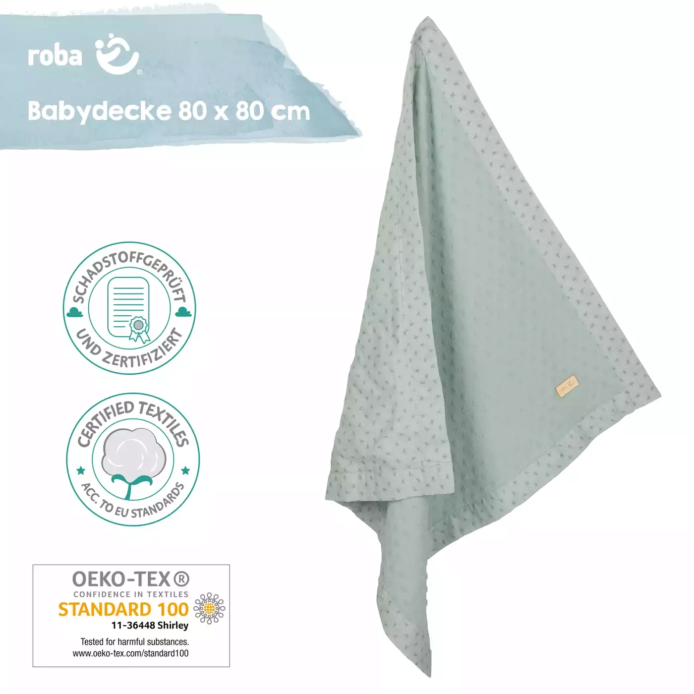 Kuscheldecken, roba, Grün – Produktansicht