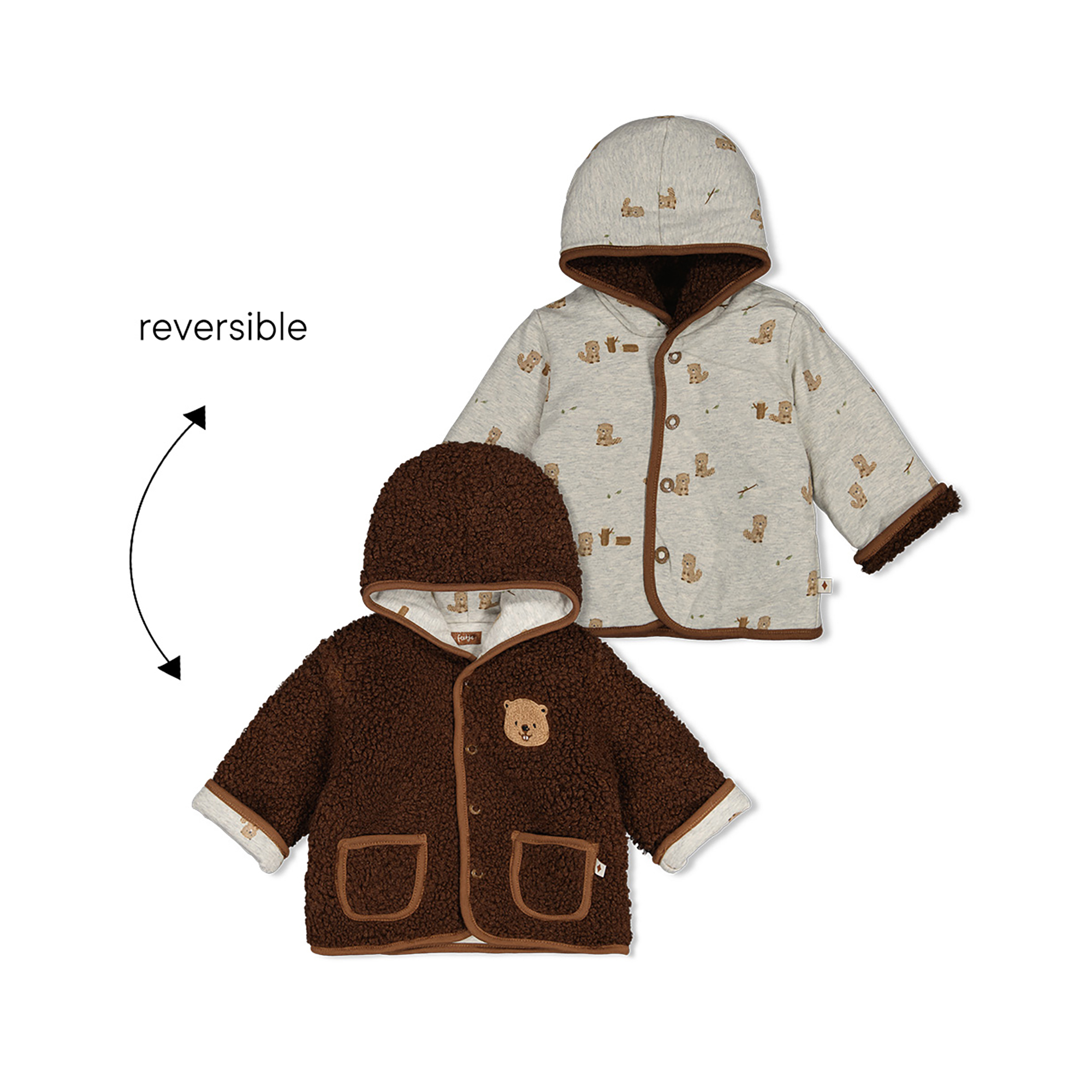 Wendejacken, FEETJE, Braun – Produktansicht