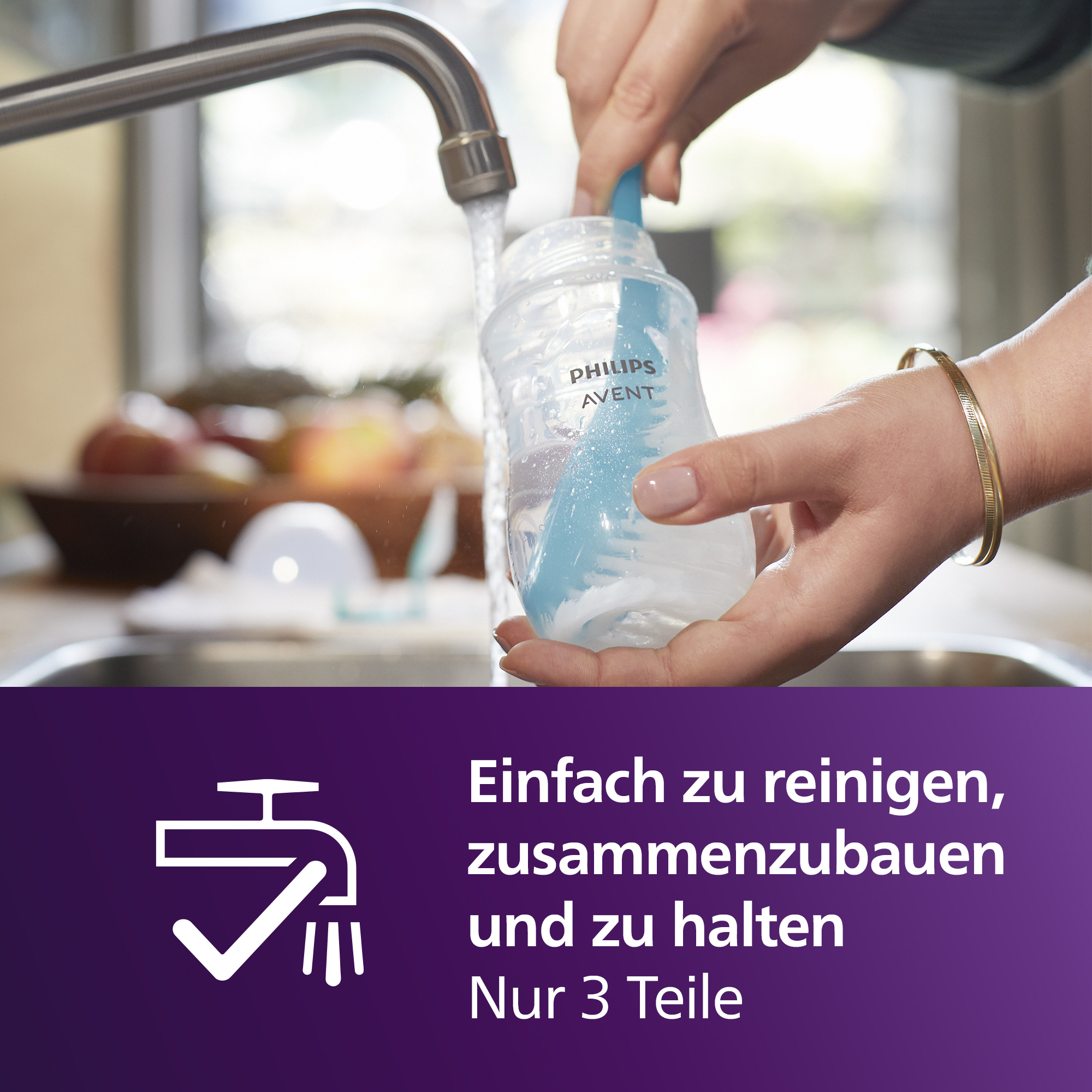 Babyfläschchen, PHILIPS AVENT, Transparent – Produktansicht