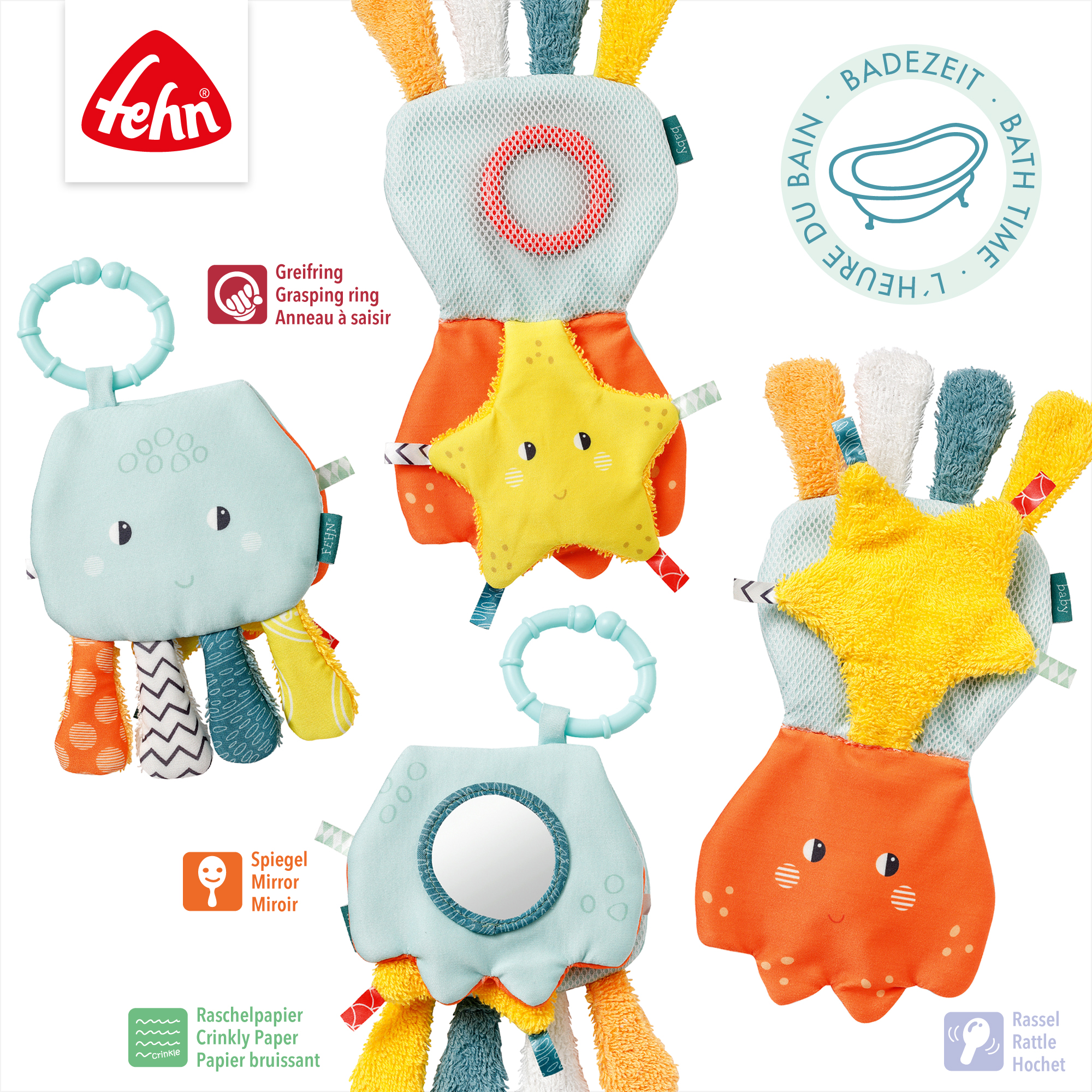 Badespielzeug, fehn, Mehrfarbig – Produktansicht