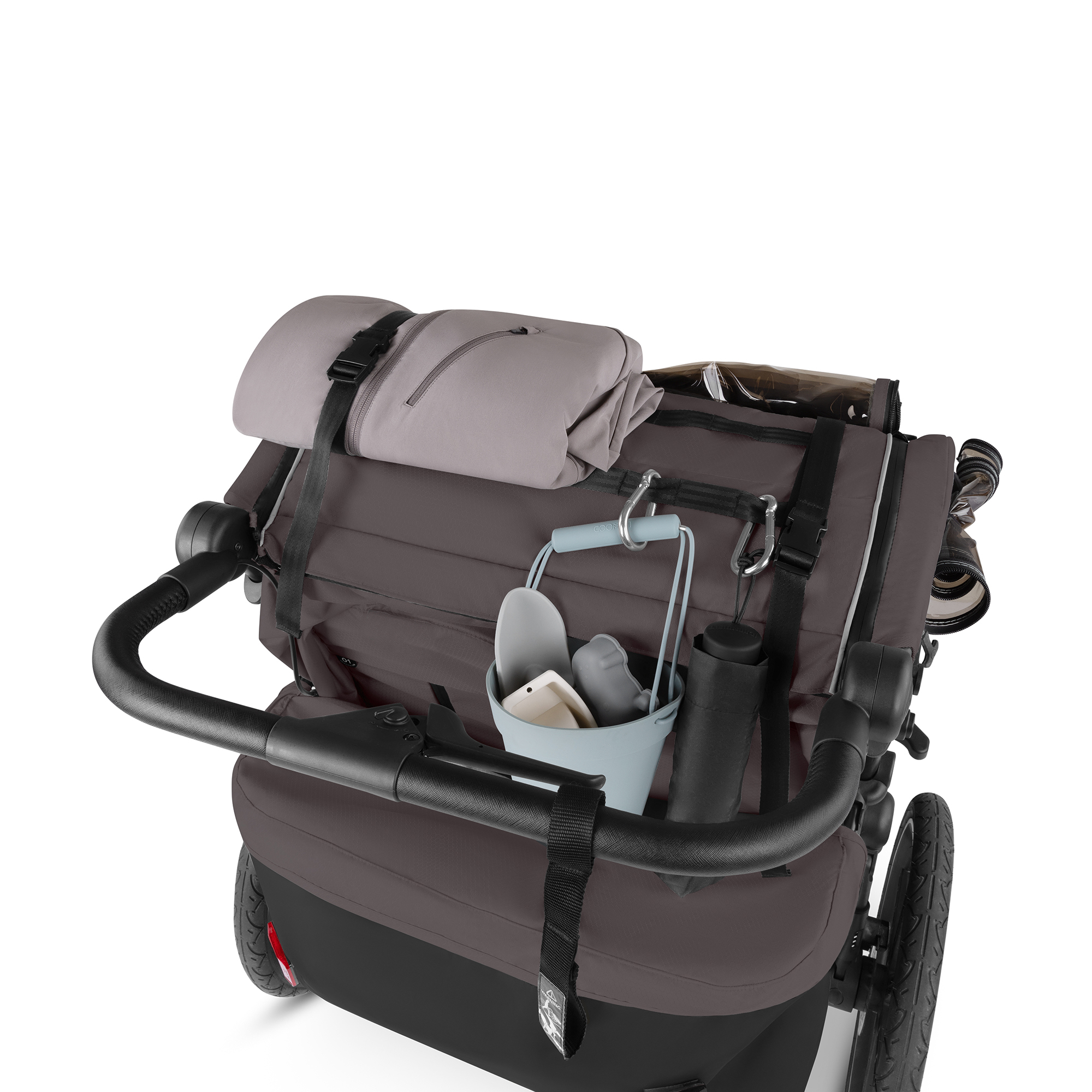 Fahrradanhänger, ABC DESIGN, Grau – Produktansicht