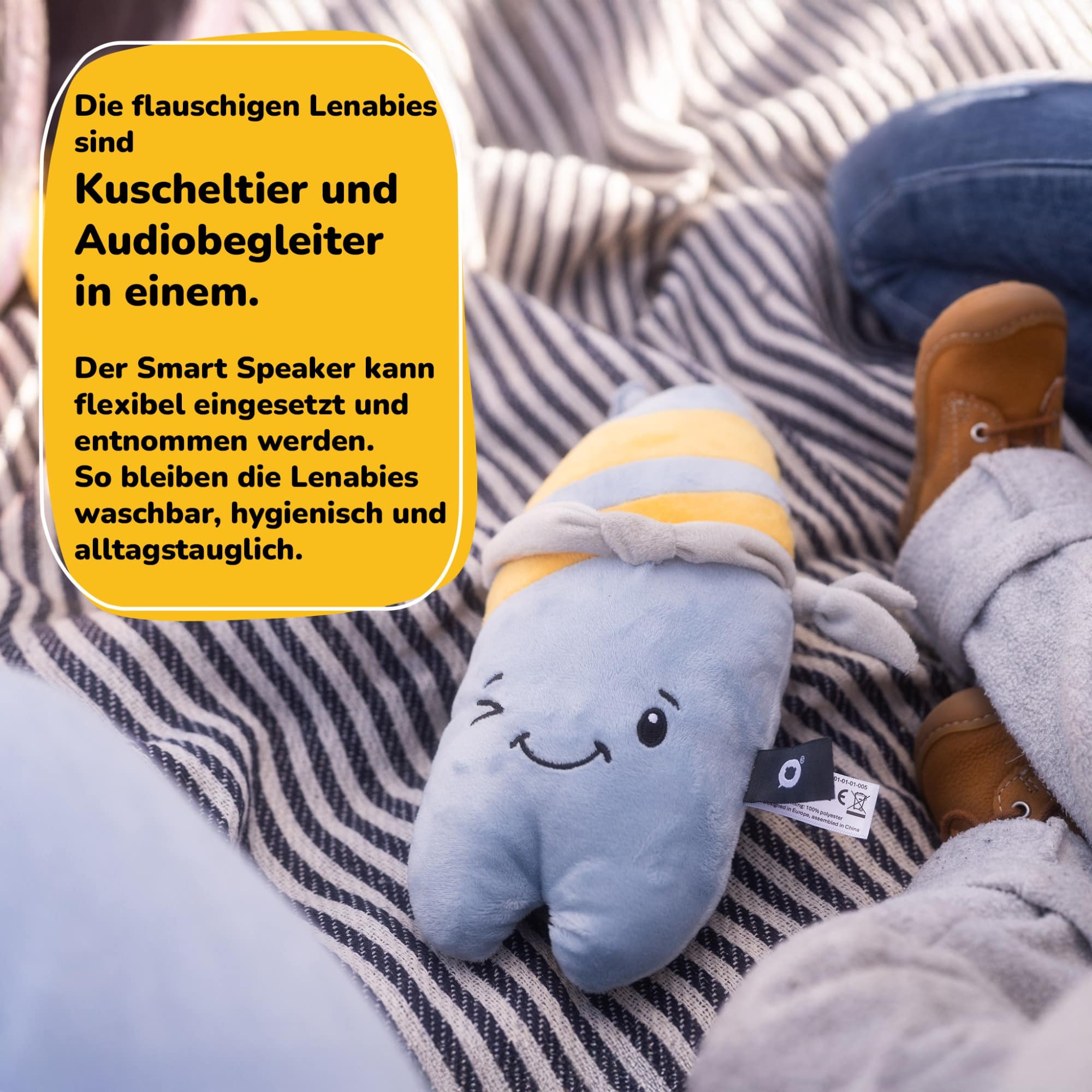 Kuscheltiere, Lenabo, Blau – Produktansicht
