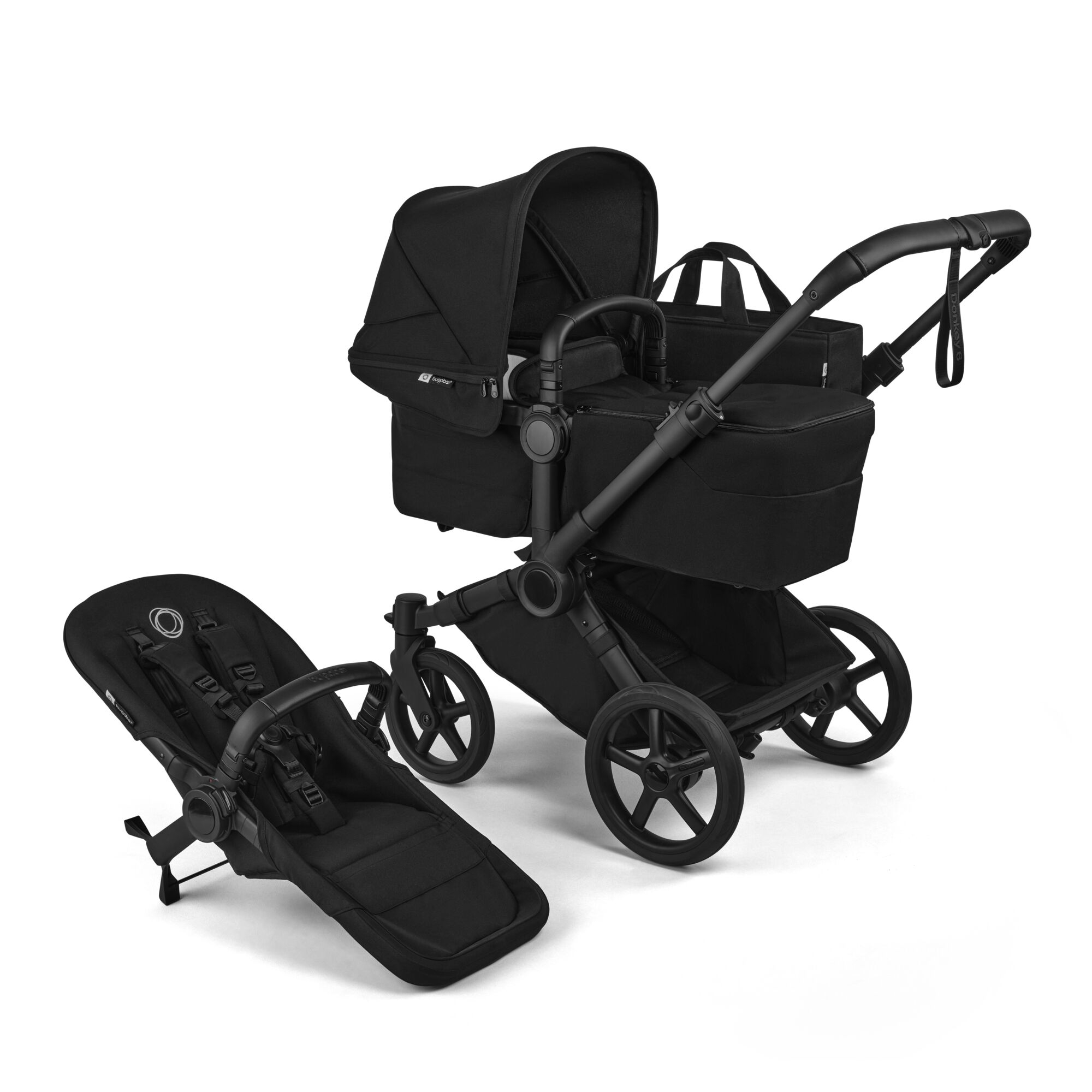 Kombi-Kinderwagen, bugaboo, Schwarz – Produktansicht