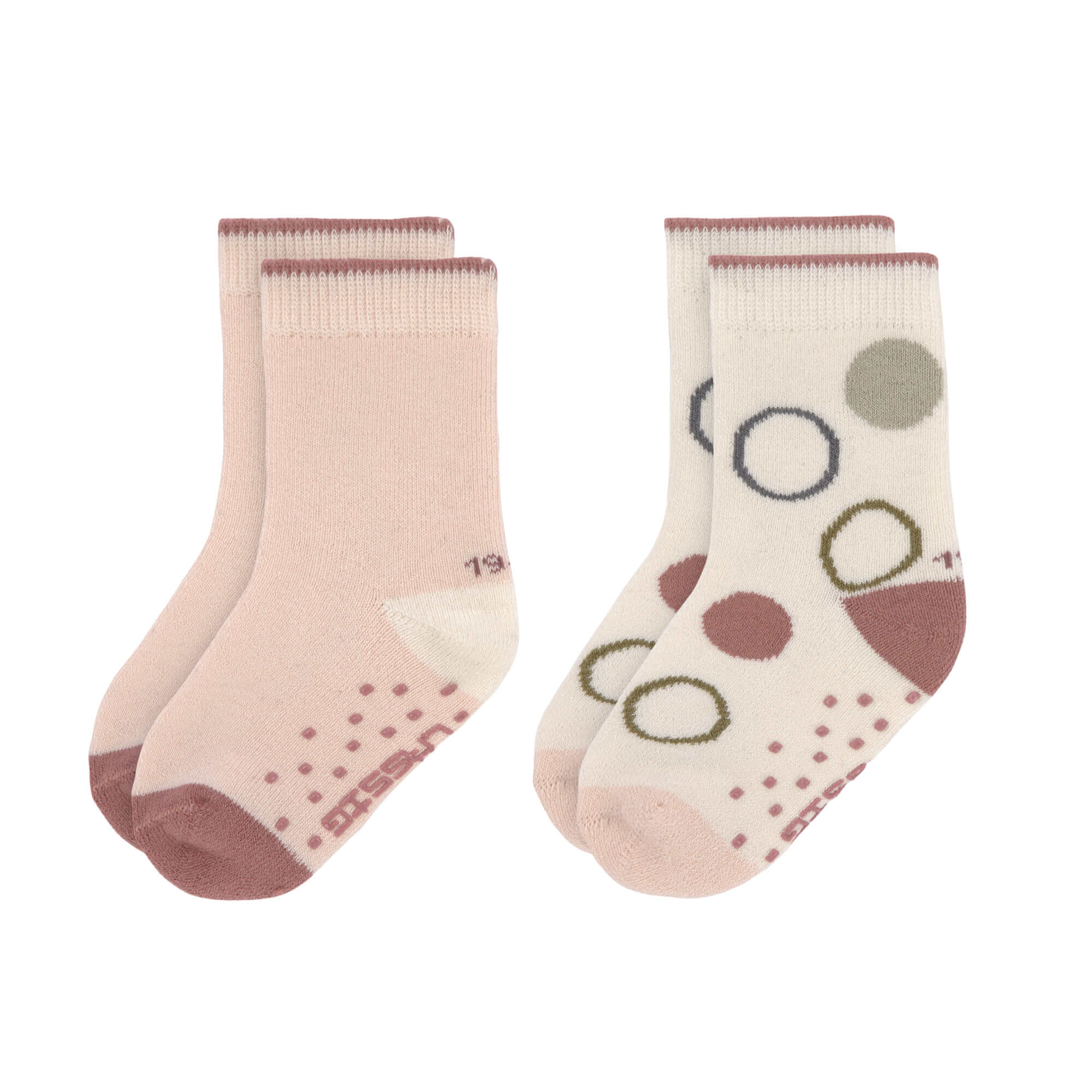 2er-Pack Antirutsch-Socken LÄSSIG Weiß Rosa M2000583449300 1
