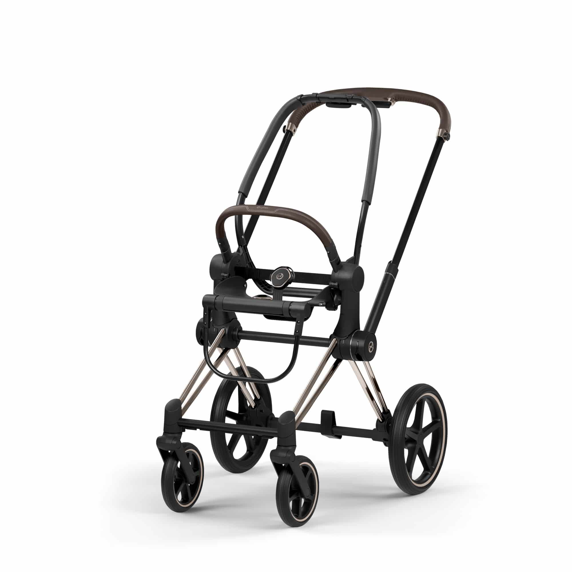 Kombi-Kinderwagen, cybex PLATINUM, Gelb – Besonderheit: höchster Komfort durch anpassbare Beinauflage und Allradfederung