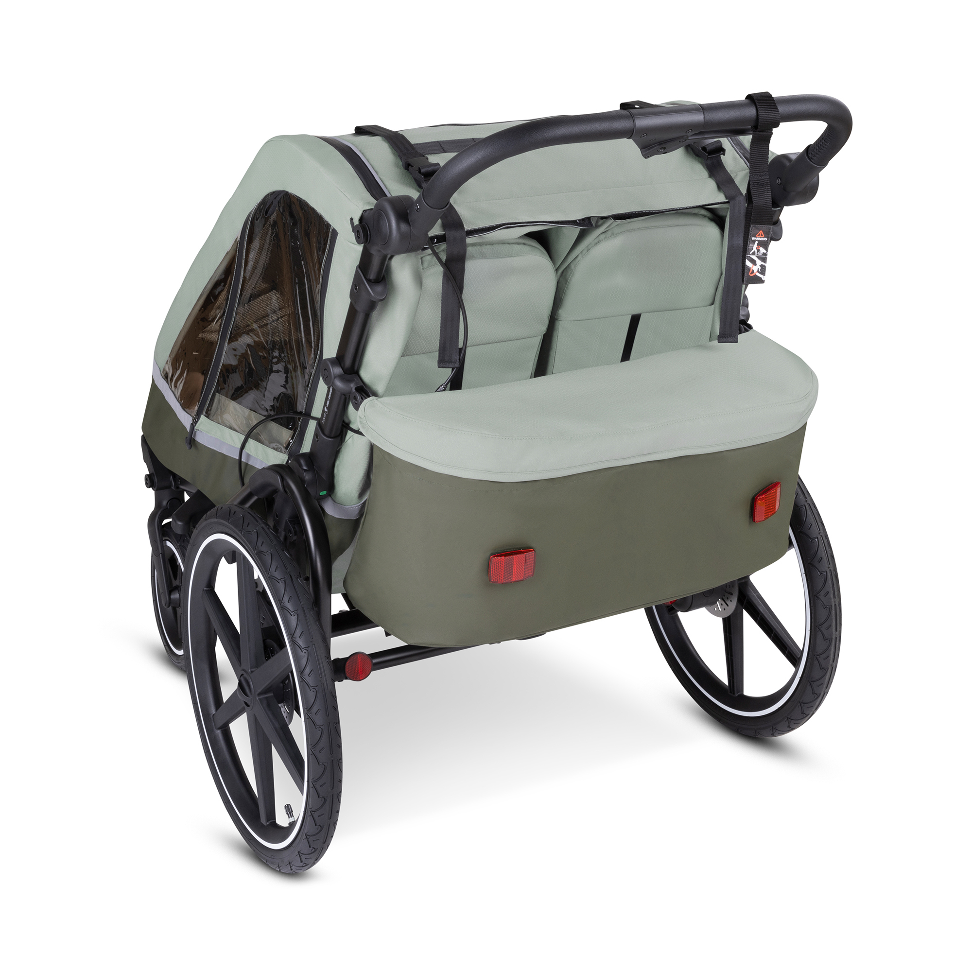 Fahrradanhänger, ABC DESIGN, Grün – Produktansicht